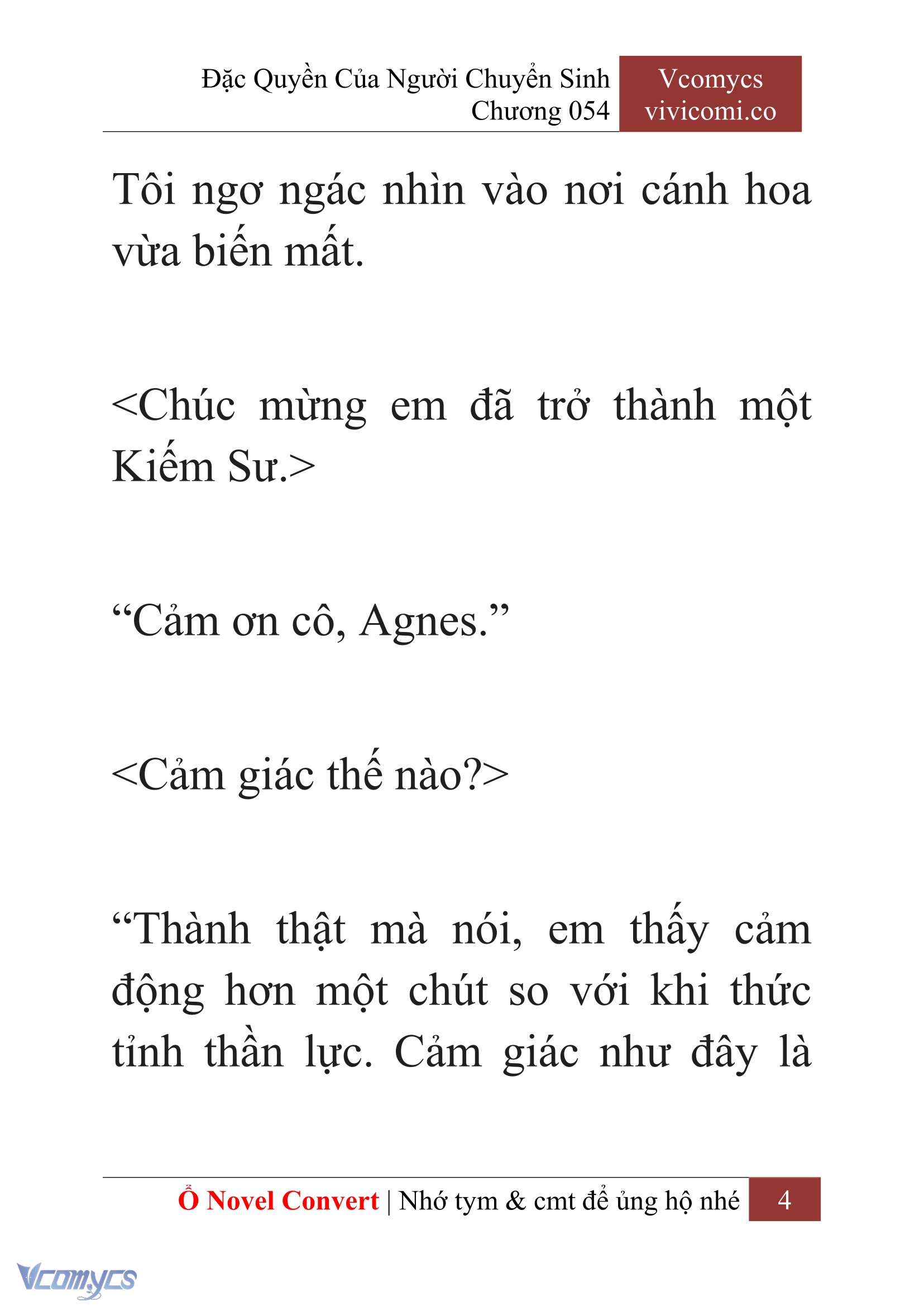 [Novel] Đặc Quyền Của Người Chuyển Sinh Chapter 54 - Trang 7