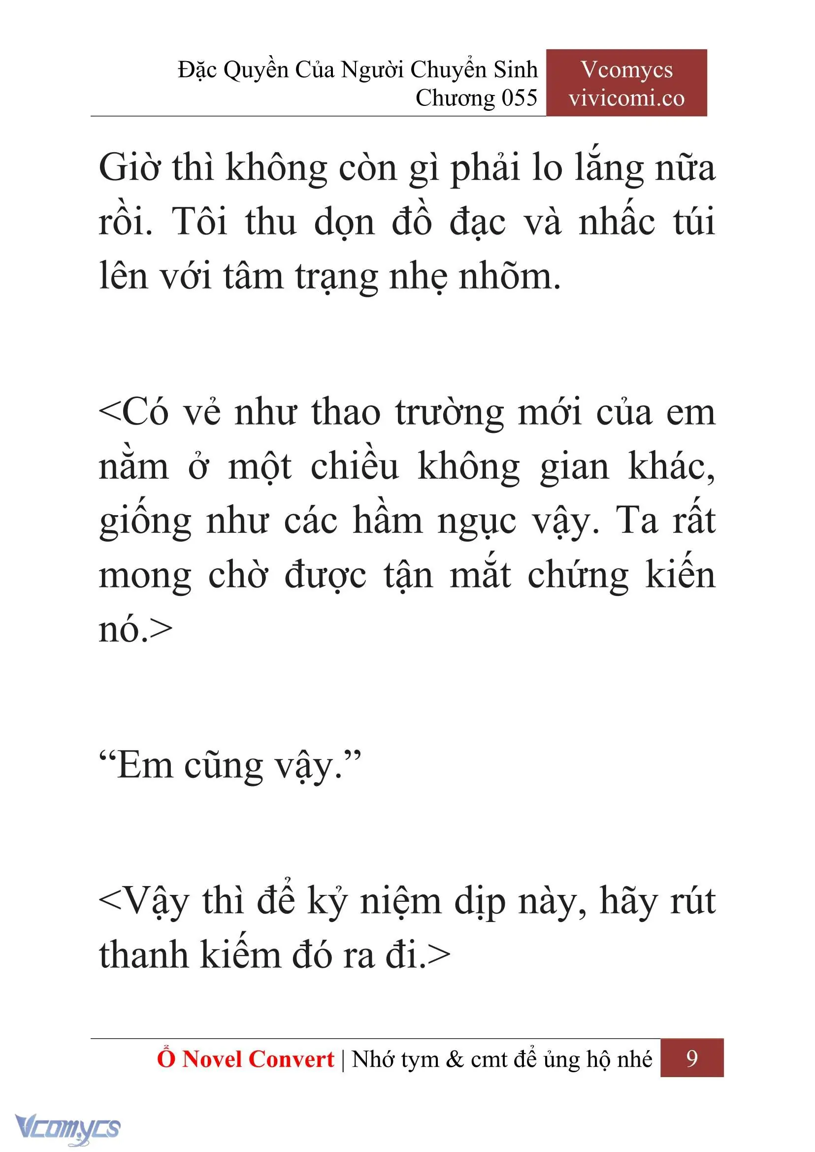 [Novel] Đặc Quyền Của Người Chuyển Sinh Chapter 55 - Trang 12