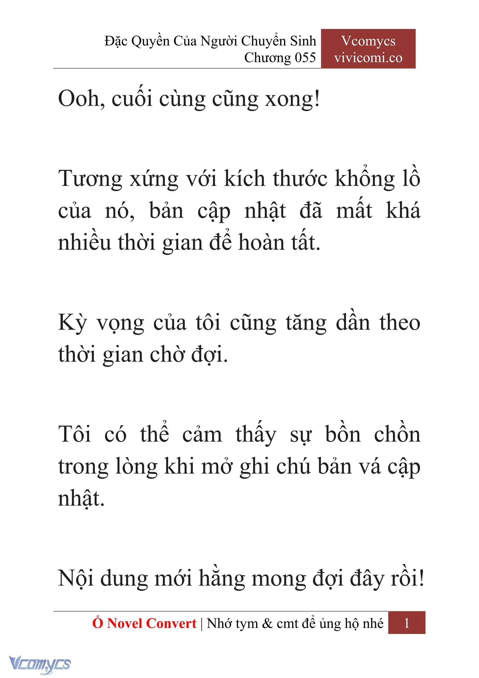 [Novel] Đặc Quyền Của Người Chuyển Sinh Chapter 55 - Trang 4