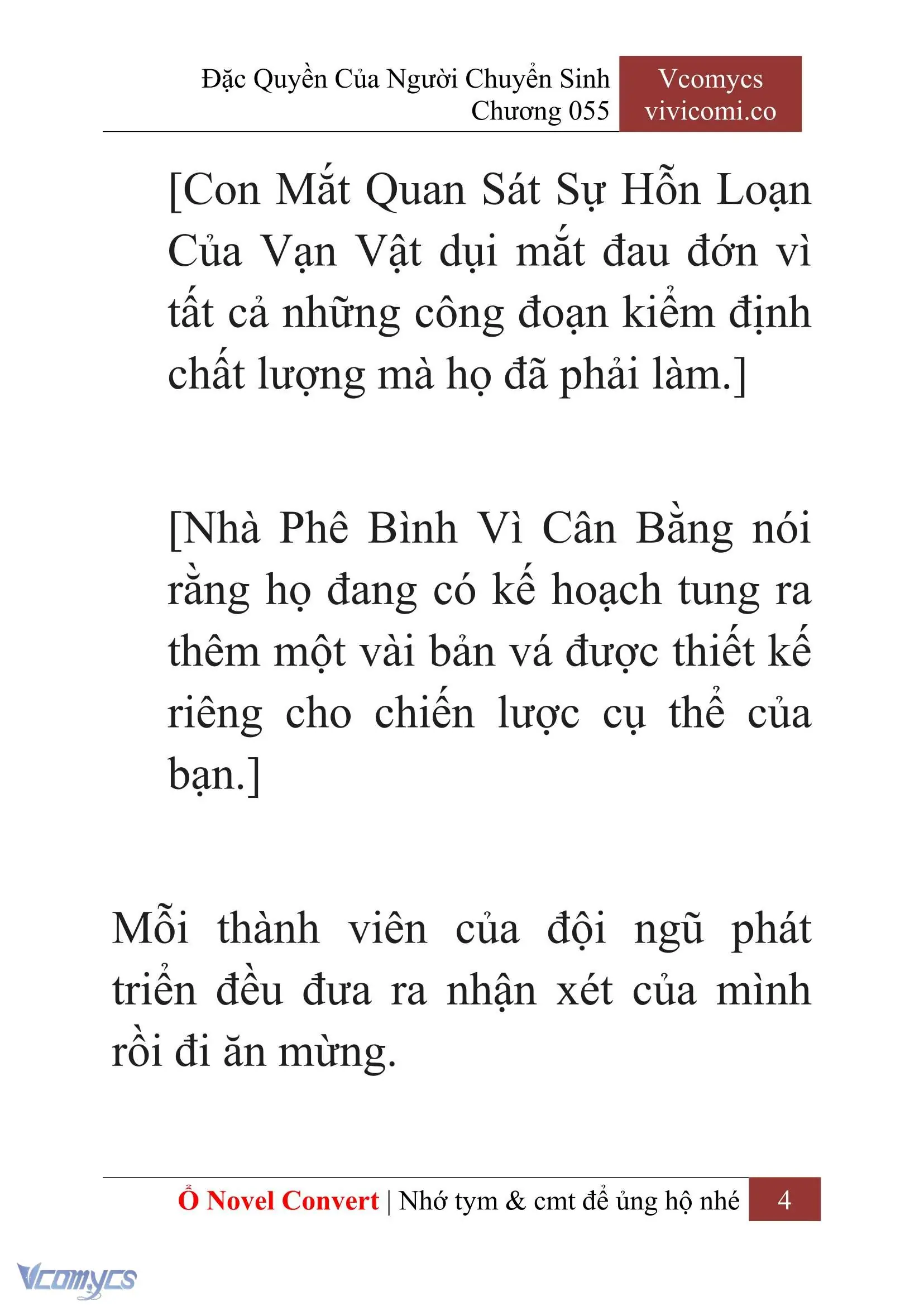 [Novel] Đặc Quyền Của Người Chuyển Sinh Chapter 55 - Trang 7