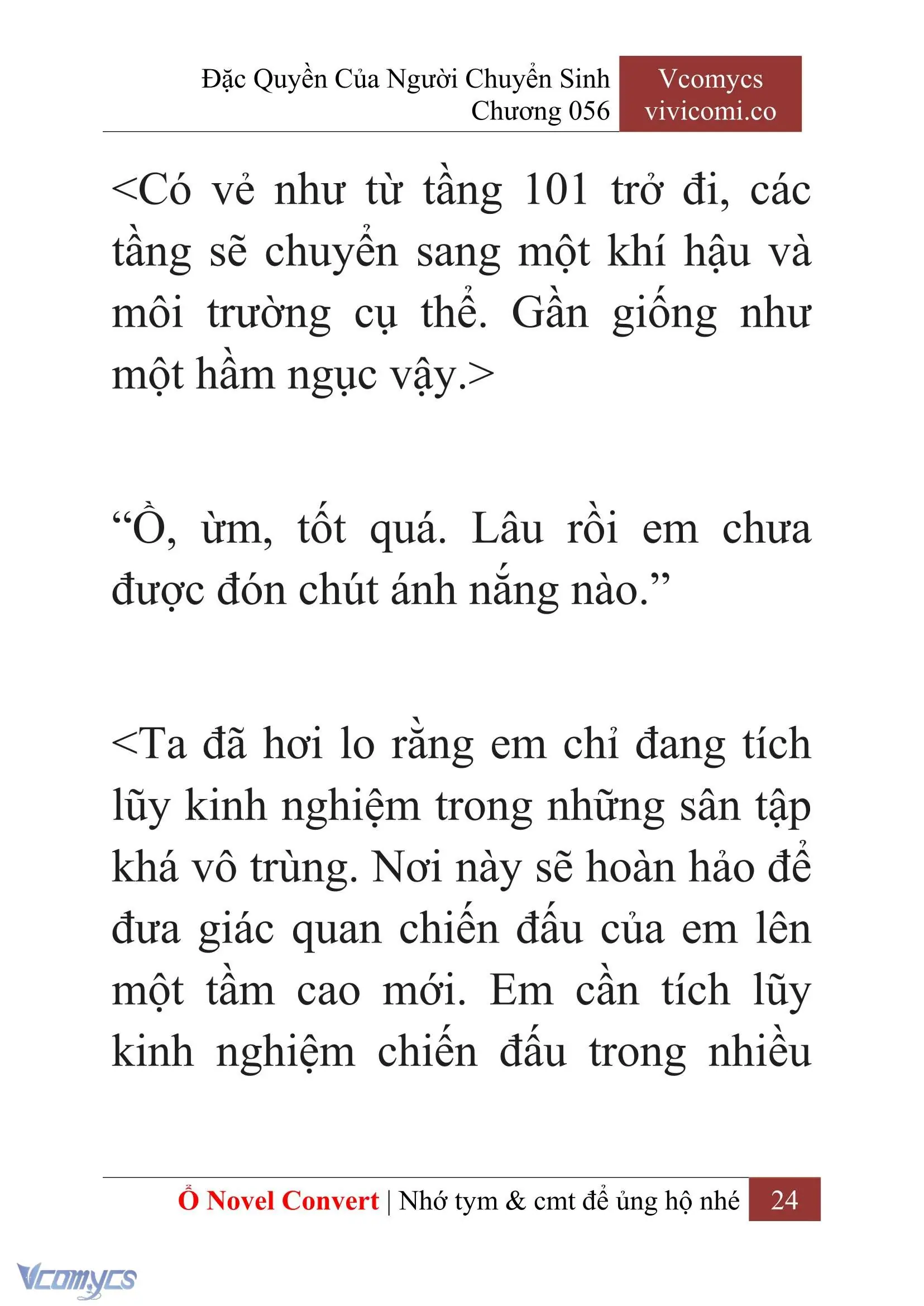 [Novel] Đặc Quyền Của Người Chuyển Sinh Chapter 56 - Trang 26