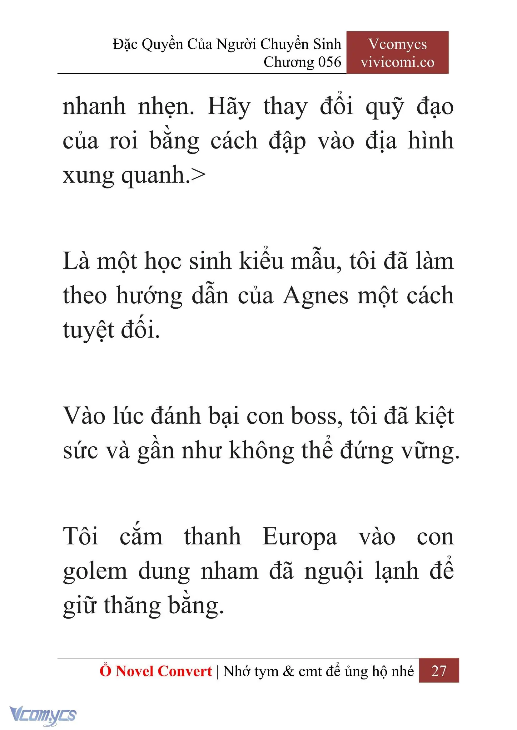 [Novel] Đặc Quyền Của Người Chuyển Sinh Chapter 56 - Trang 29