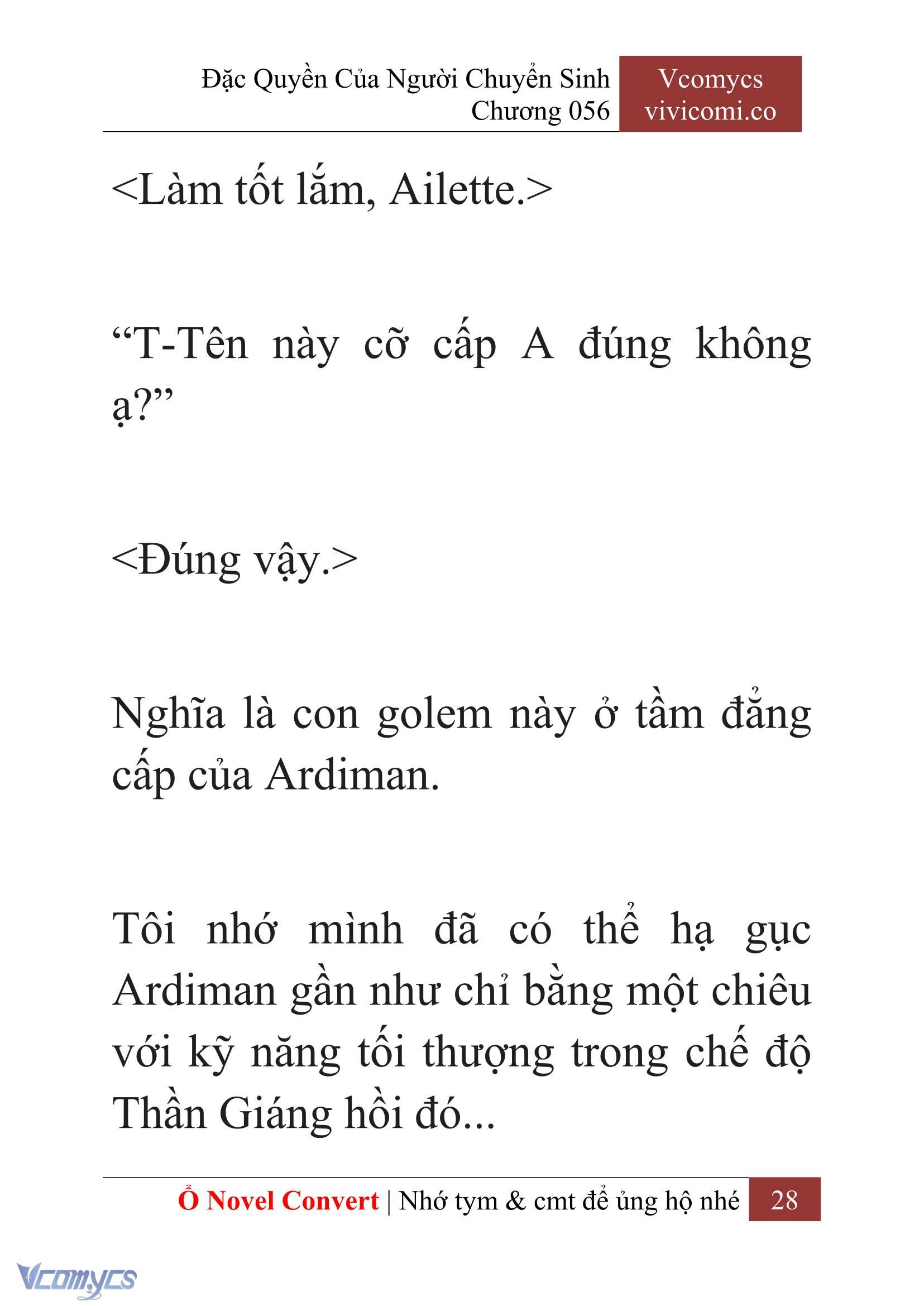 [Novel] Đặc Quyền Của Người Chuyển Sinh Chapter 56 - Trang 30
