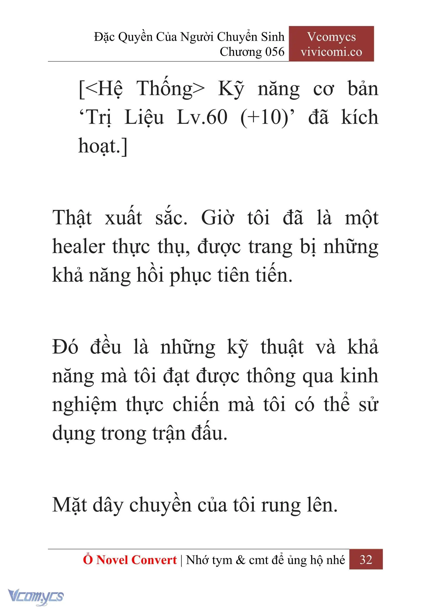[Novel] Đặc Quyền Của Người Chuyển Sinh Chapter 56 - Trang 34