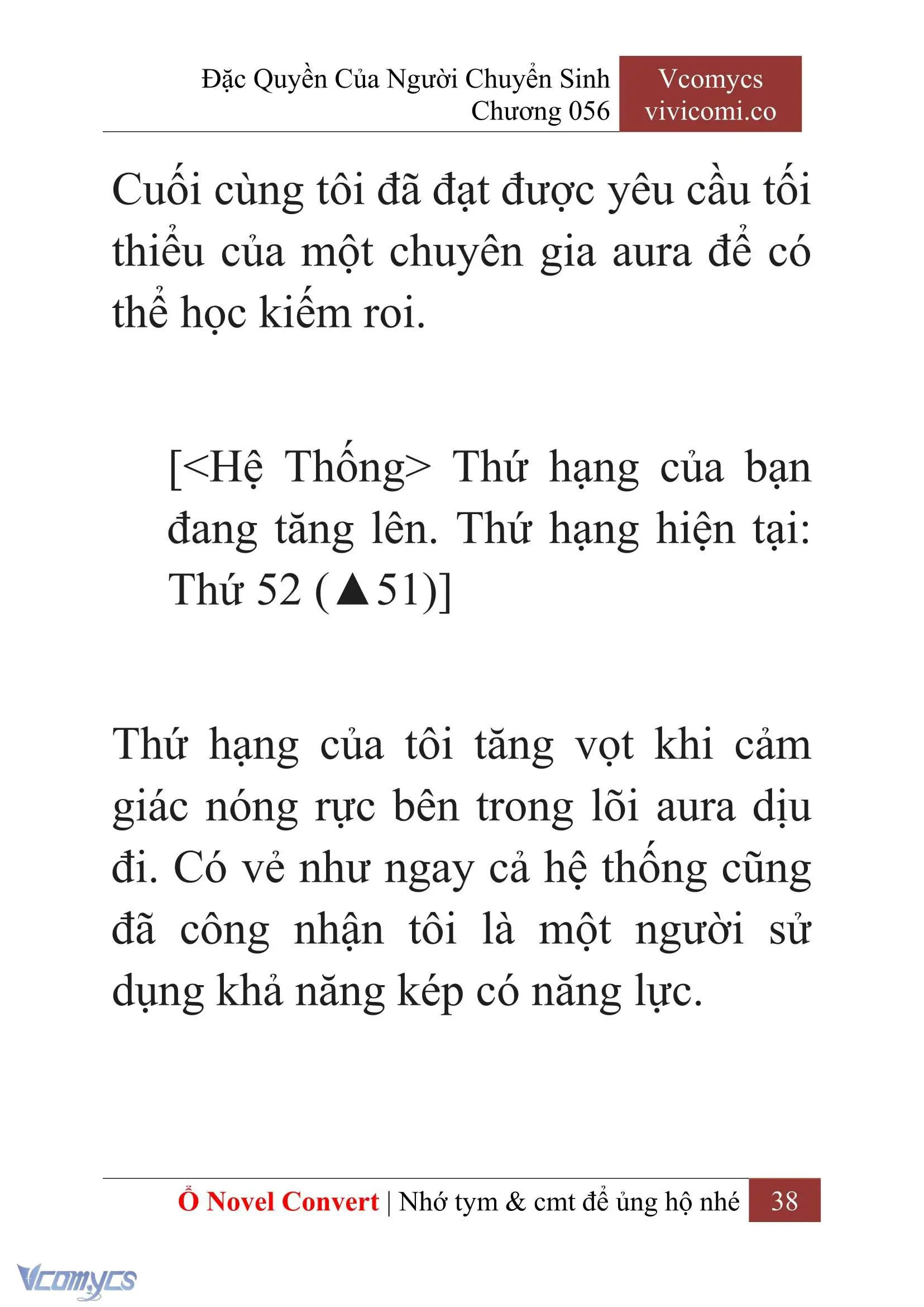 [Novel] Đặc Quyền Của Người Chuyển Sinh Chapter 56 - Trang 40