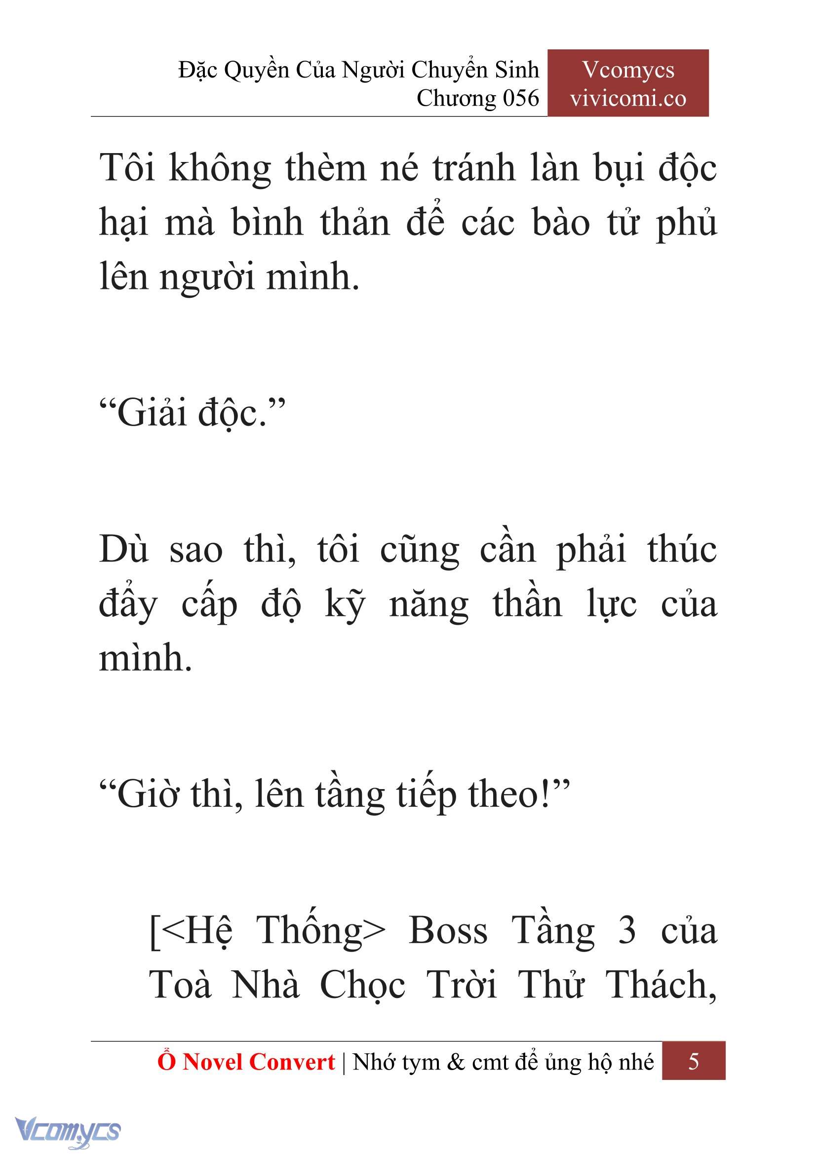 [Novel] Đặc Quyền Của Người Chuyển Sinh Chapter 56 - Trang 7