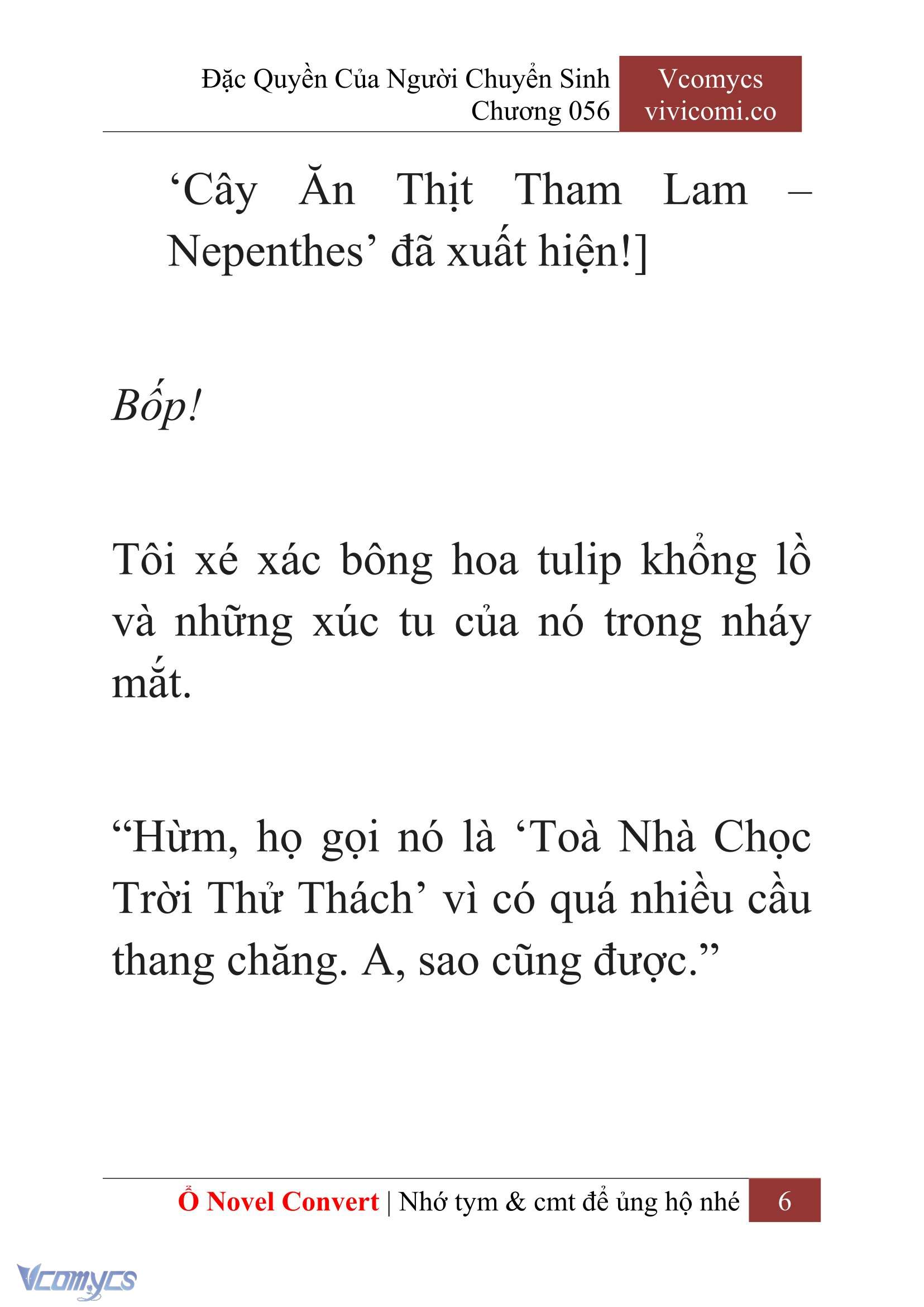 [Novel] Đặc Quyền Của Người Chuyển Sinh Chapter 56 - Trang 8