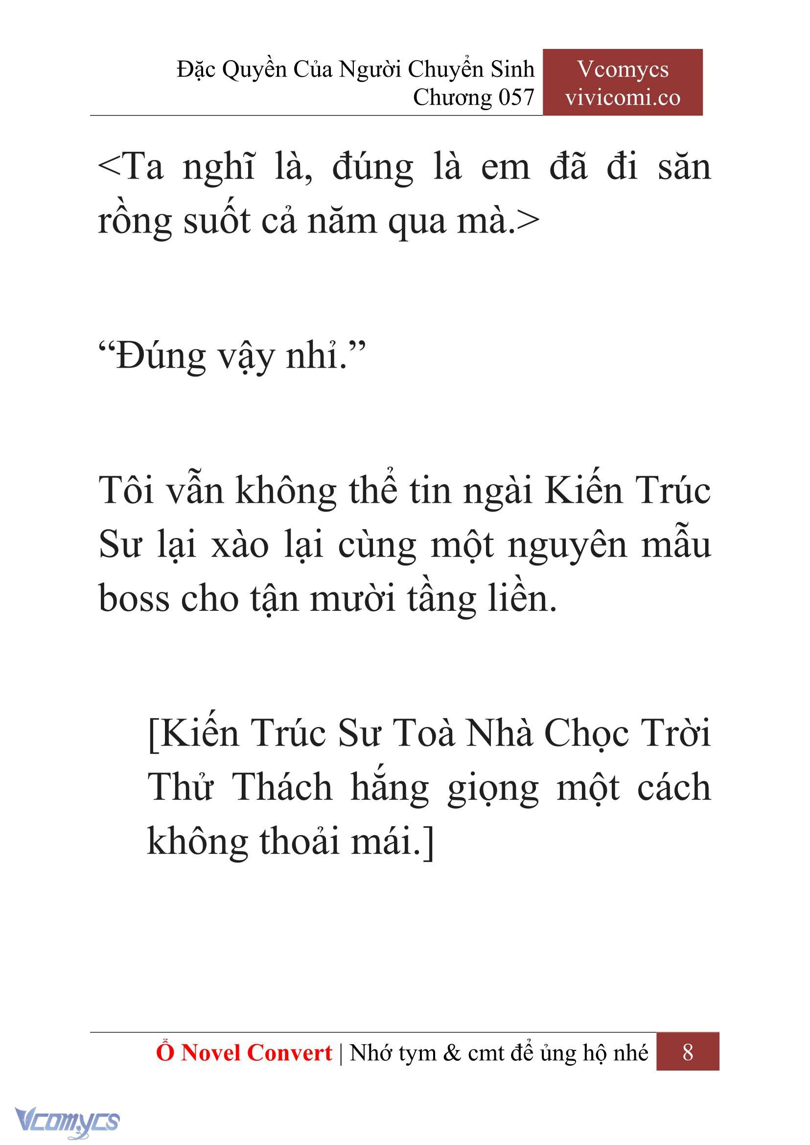 [Novel] Đặc Quyền Của Người Chuyển Sinh Chapter 57 - Trang 11