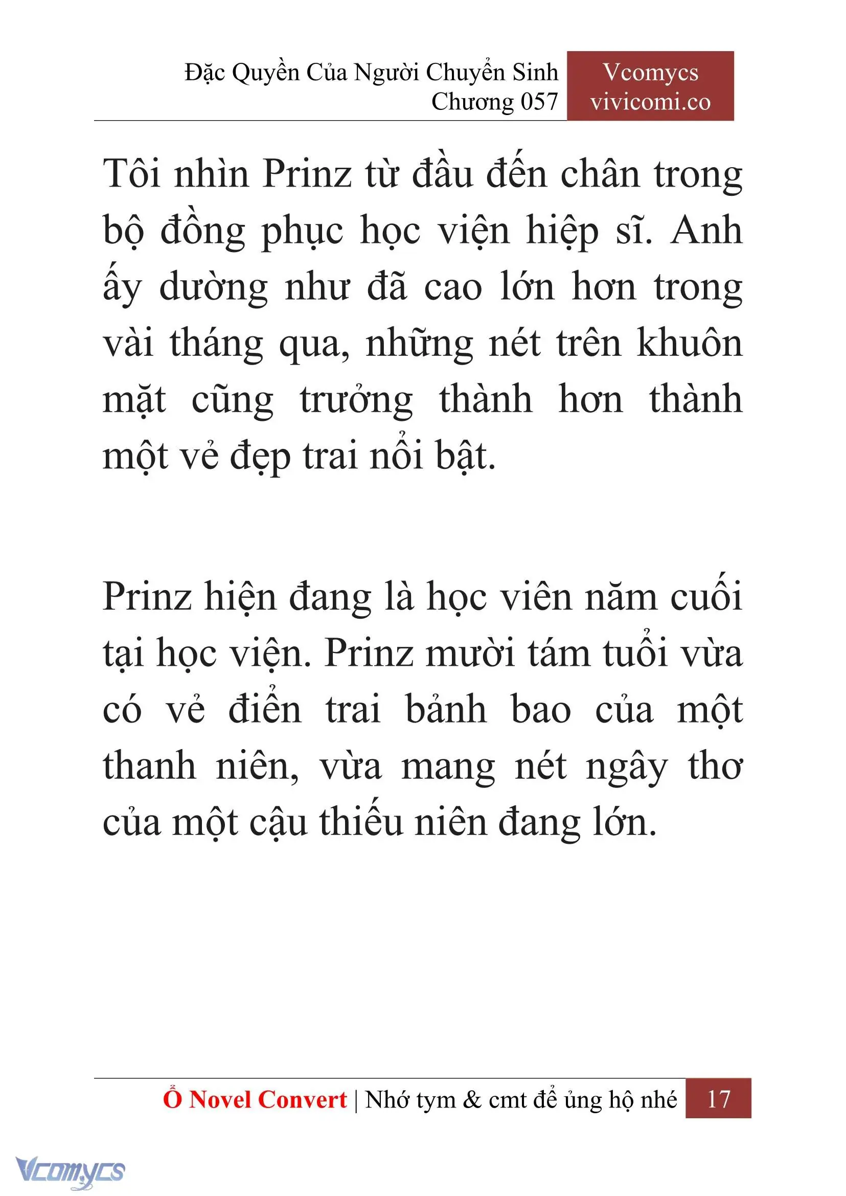 [Novel] Đặc Quyền Của Người Chuyển Sinh Chapter 57 - Trang 20
