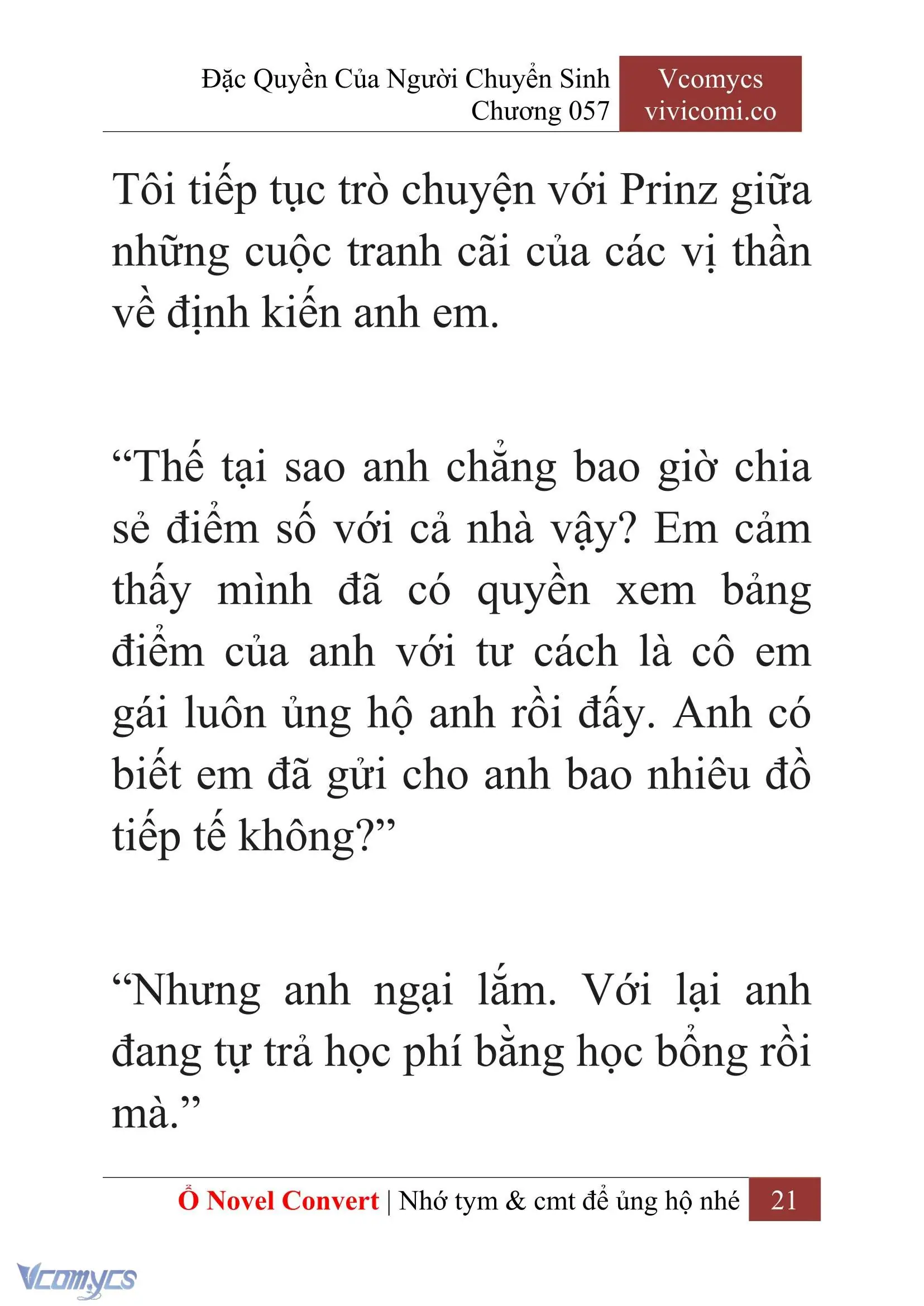 [Novel] Đặc Quyền Của Người Chuyển Sinh Chapter 57 - Trang 24