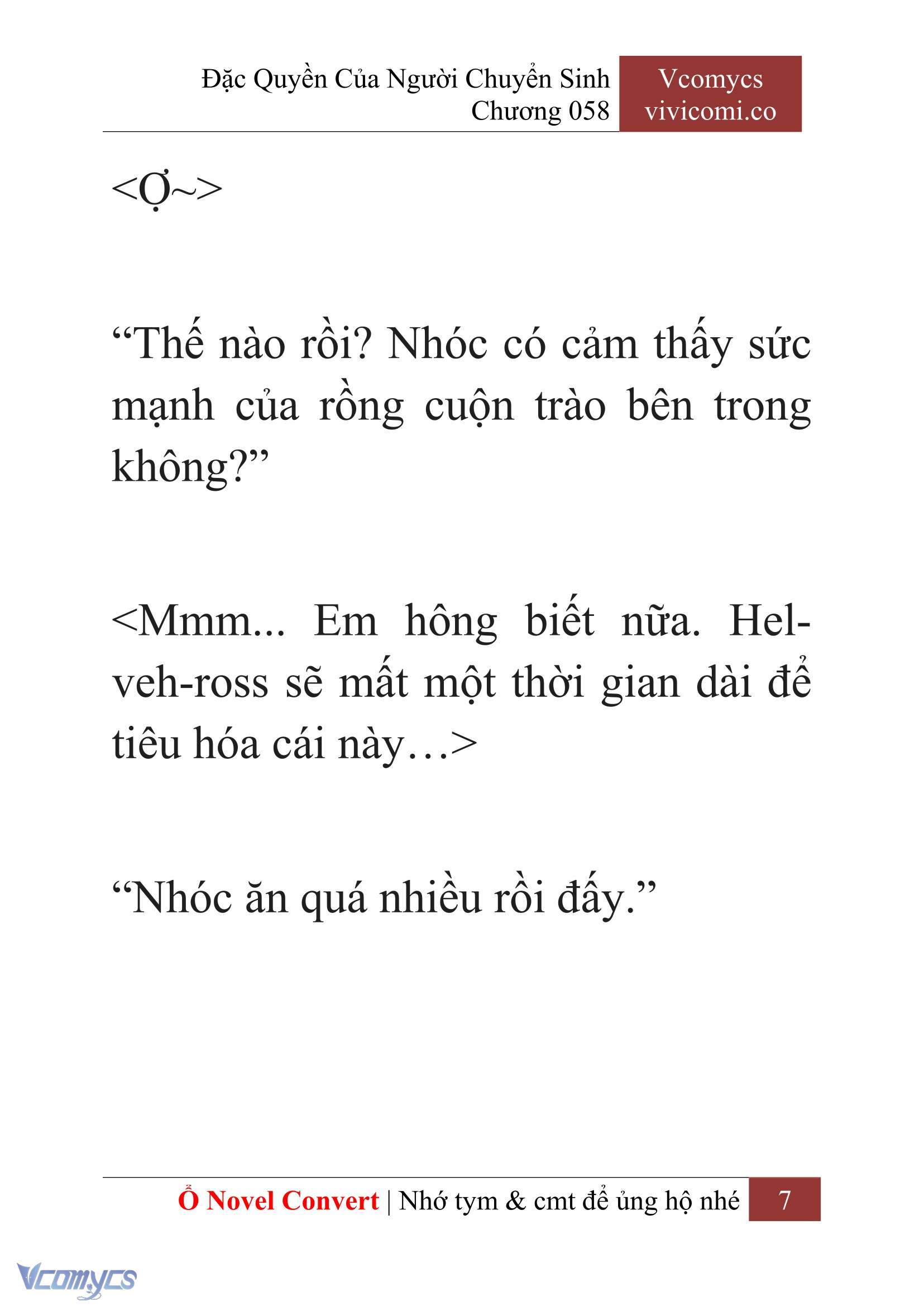 [Novel] Đặc Quyền Của Người Chuyển Sinh Chapter 58 - Trang 10