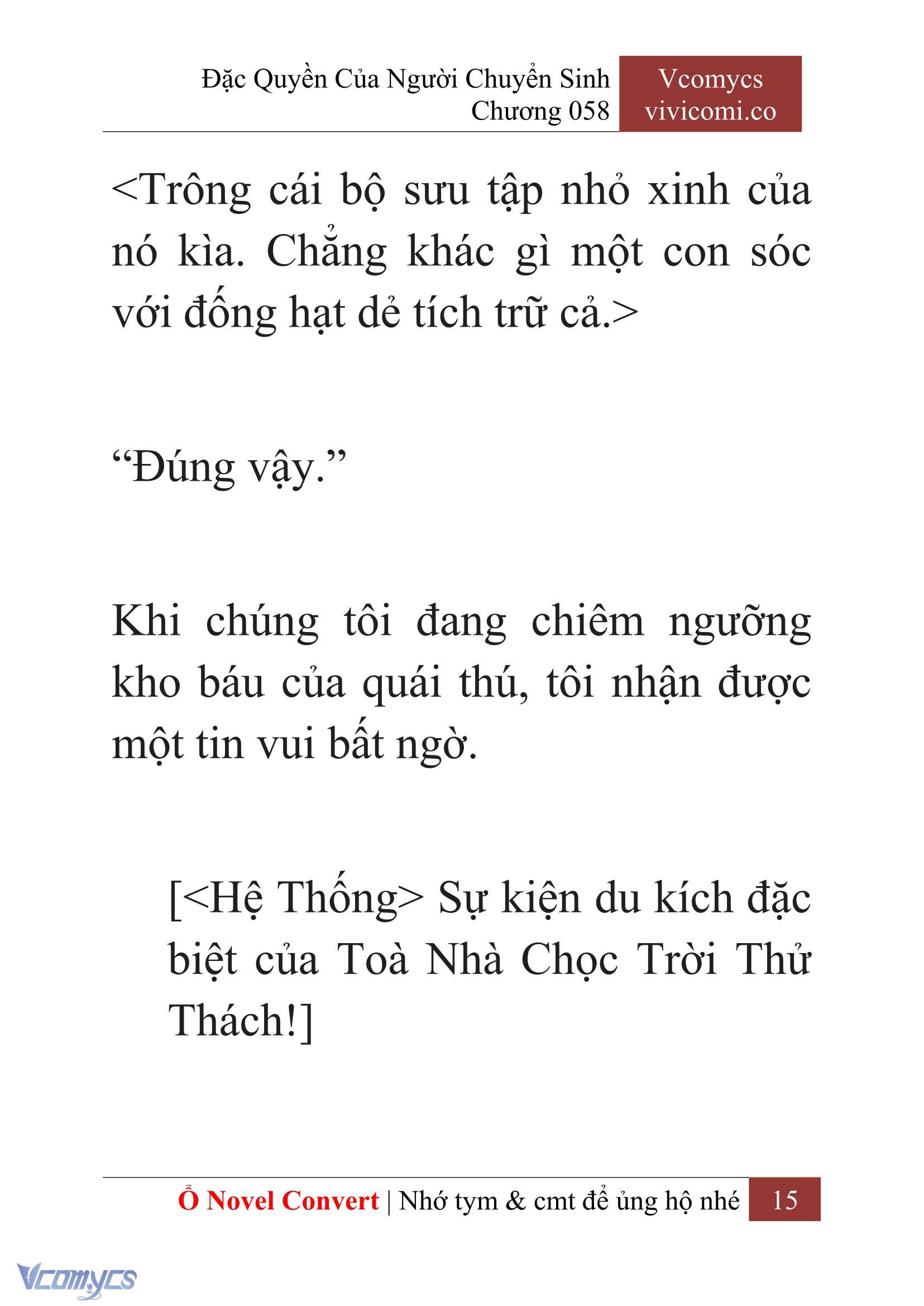 [Novel] Đặc Quyền Của Người Chuyển Sinh Chapter 58 - Trang 18