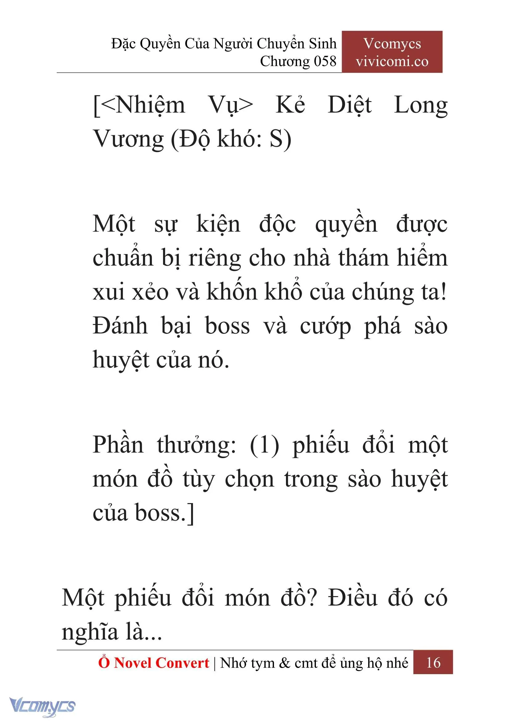 [Novel] Đặc Quyền Của Người Chuyển Sinh Chapter 58 - Trang 19