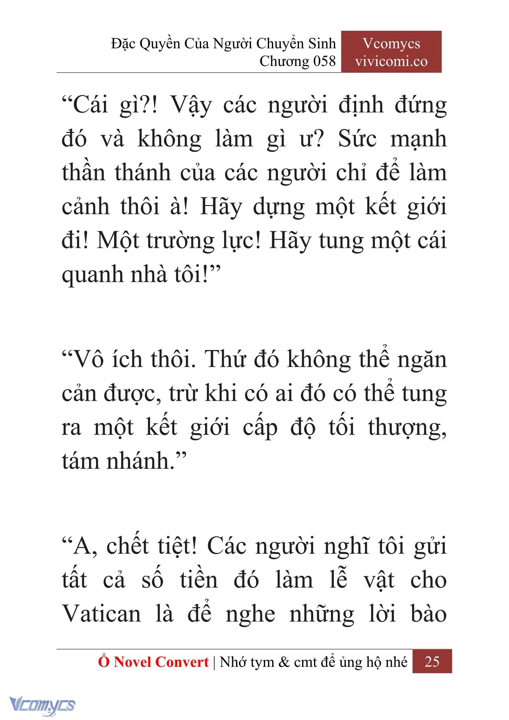 [Novel] Đặc Quyền Của Người Chuyển Sinh Chapter 58 - Trang 28