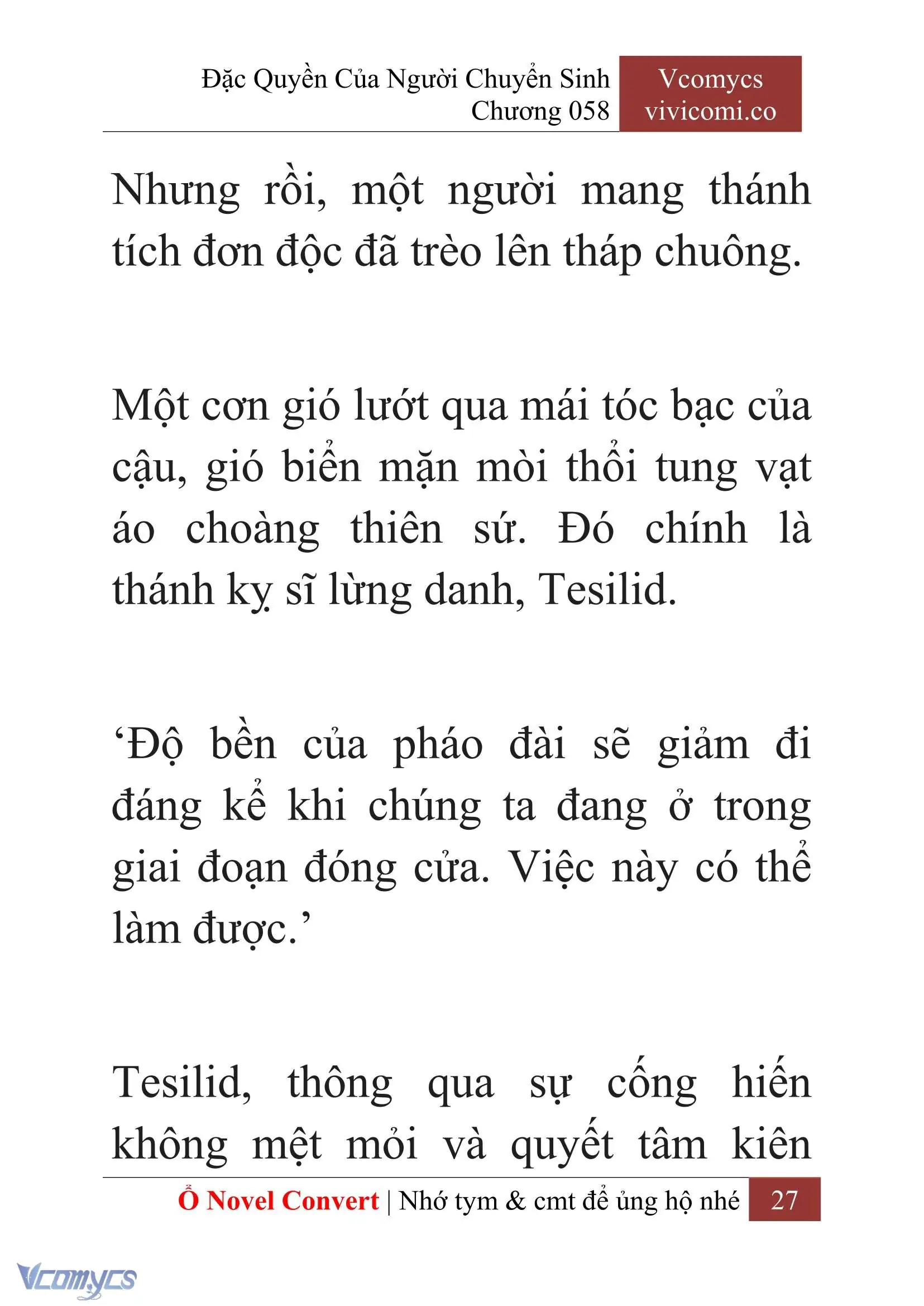 [Novel] Đặc Quyền Của Người Chuyển Sinh Chapter 58 - Trang 30