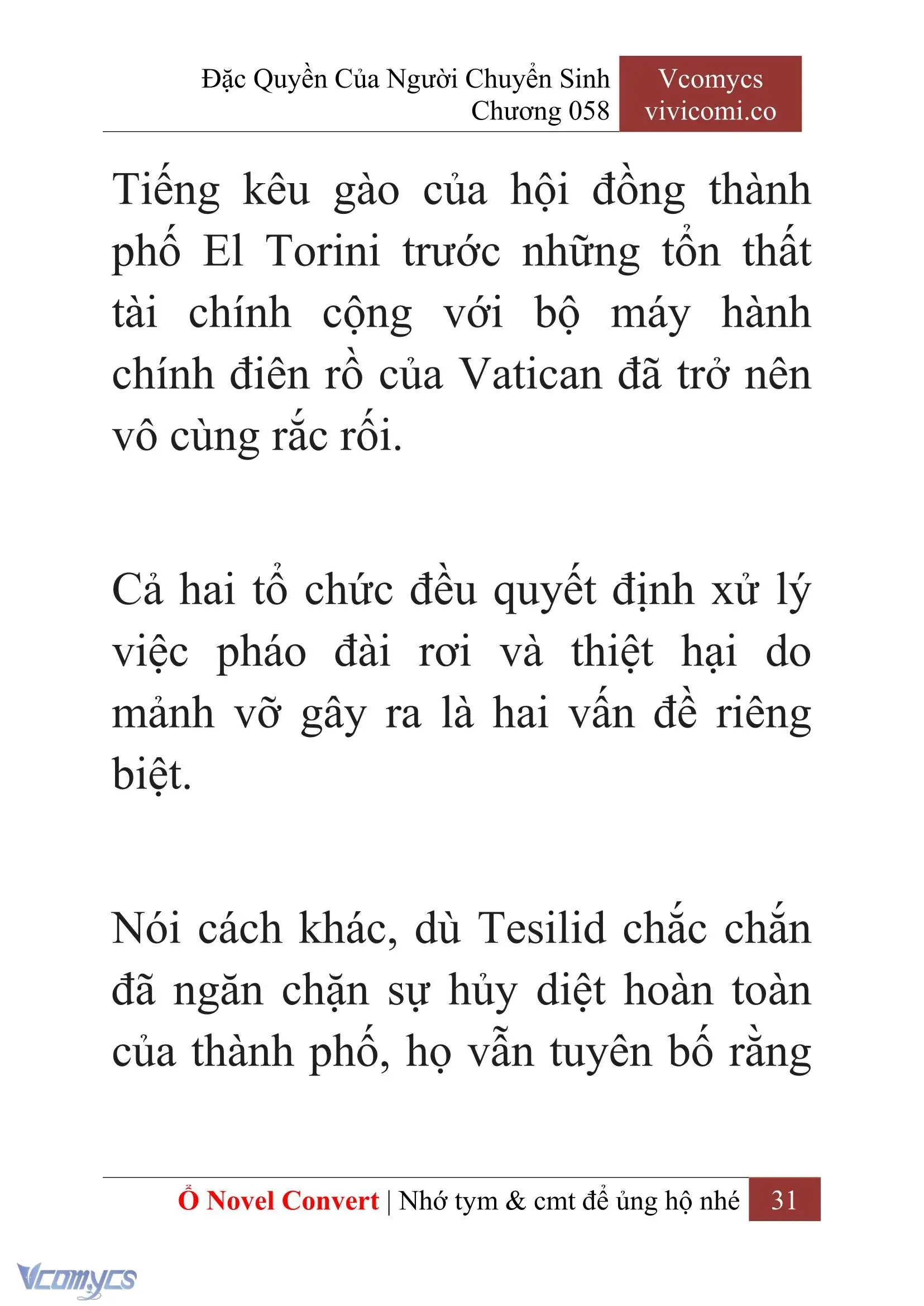 [Novel] Đặc Quyền Của Người Chuyển Sinh Chapter 58 - Trang 34