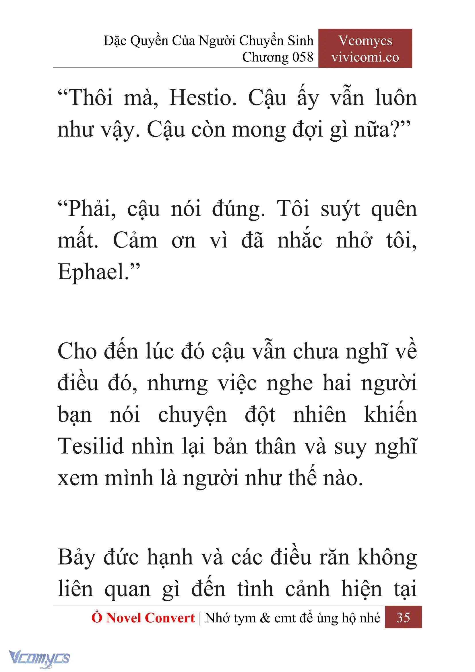 [Novel] Đặc Quyền Của Người Chuyển Sinh Chapter 58 - Trang 38