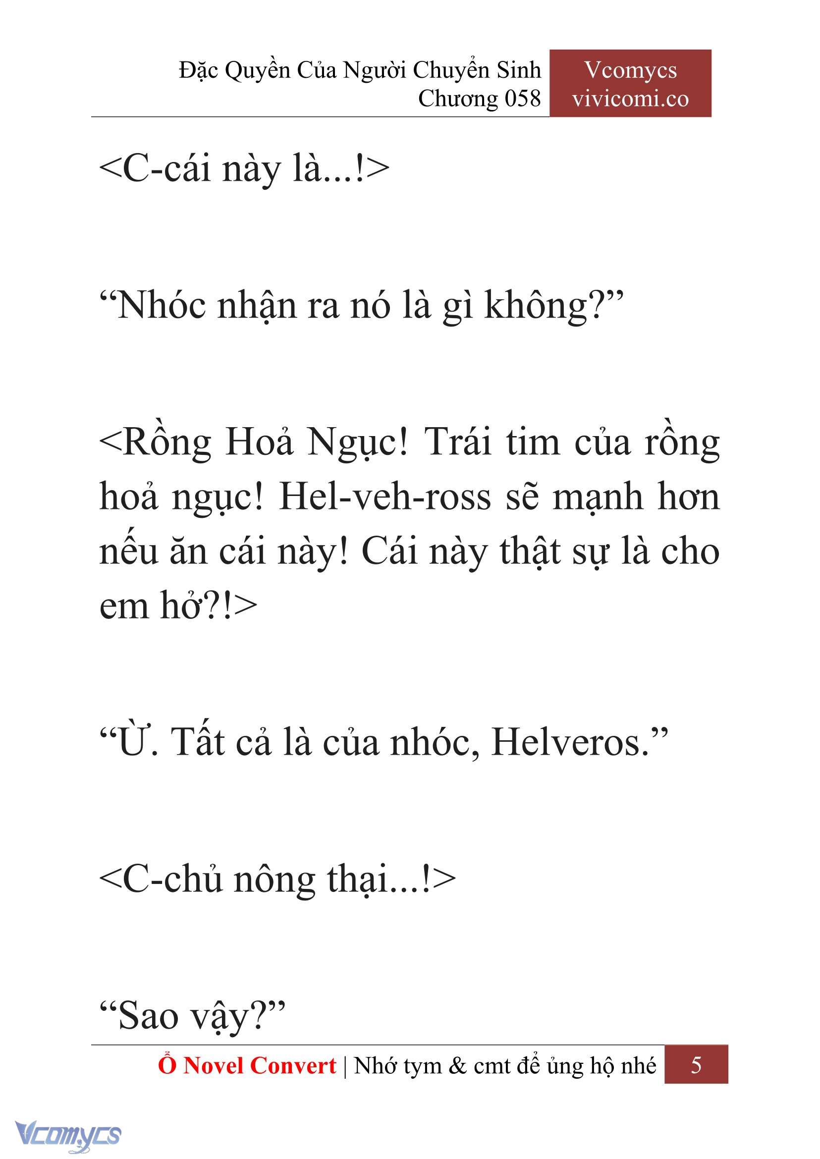 [Novel] Đặc Quyền Của Người Chuyển Sinh Chapter 58 - Trang 8