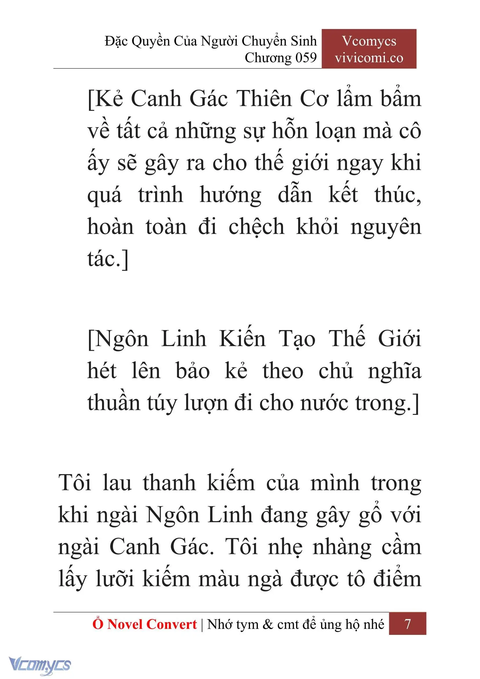 [Novel] Đặc Quyền Của Người Chuyển Sinh Chapter 59 - Trang 10
