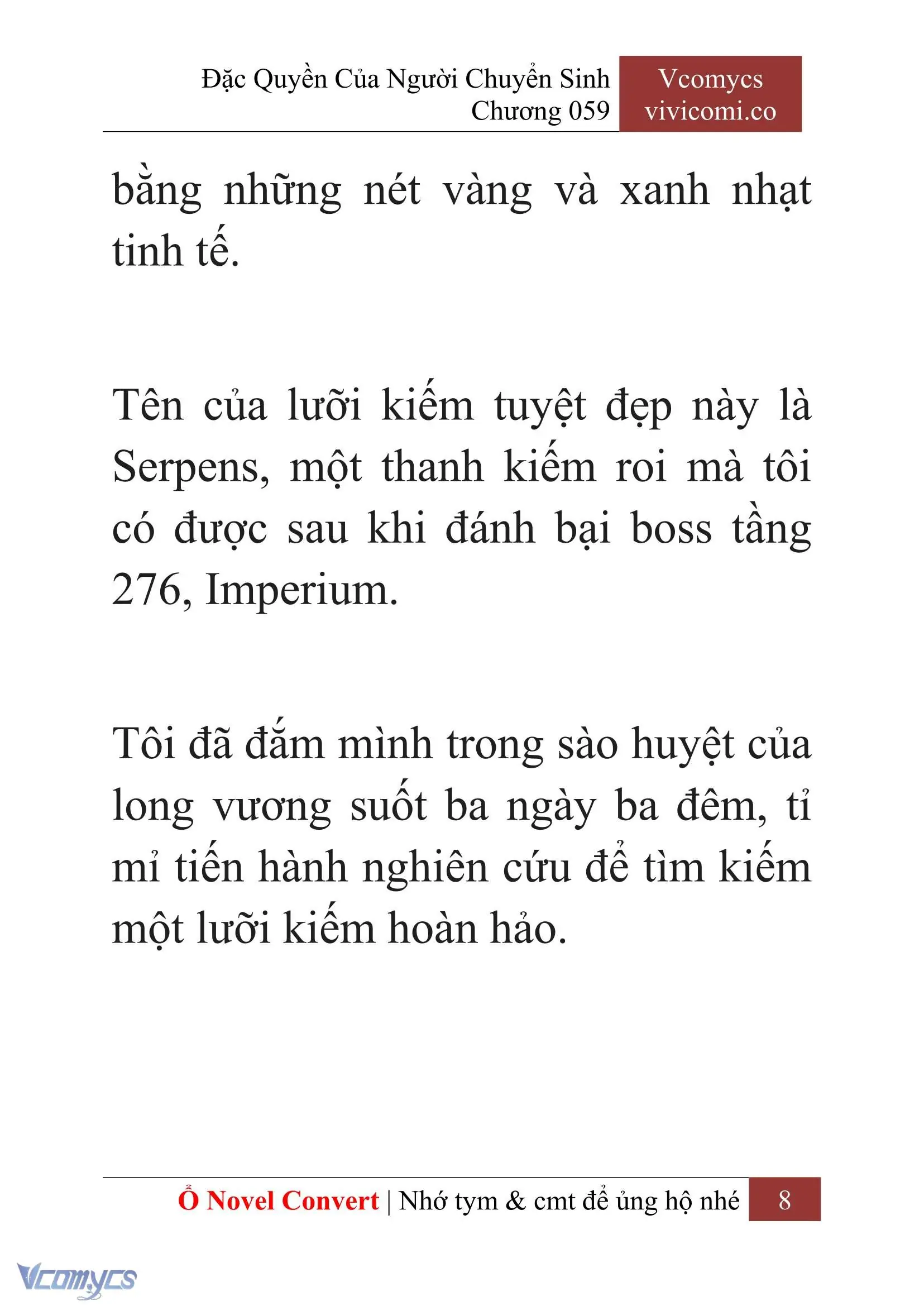 [Novel] Đặc Quyền Của Người Chuyển Sinh Chapter 59 - Trang 11