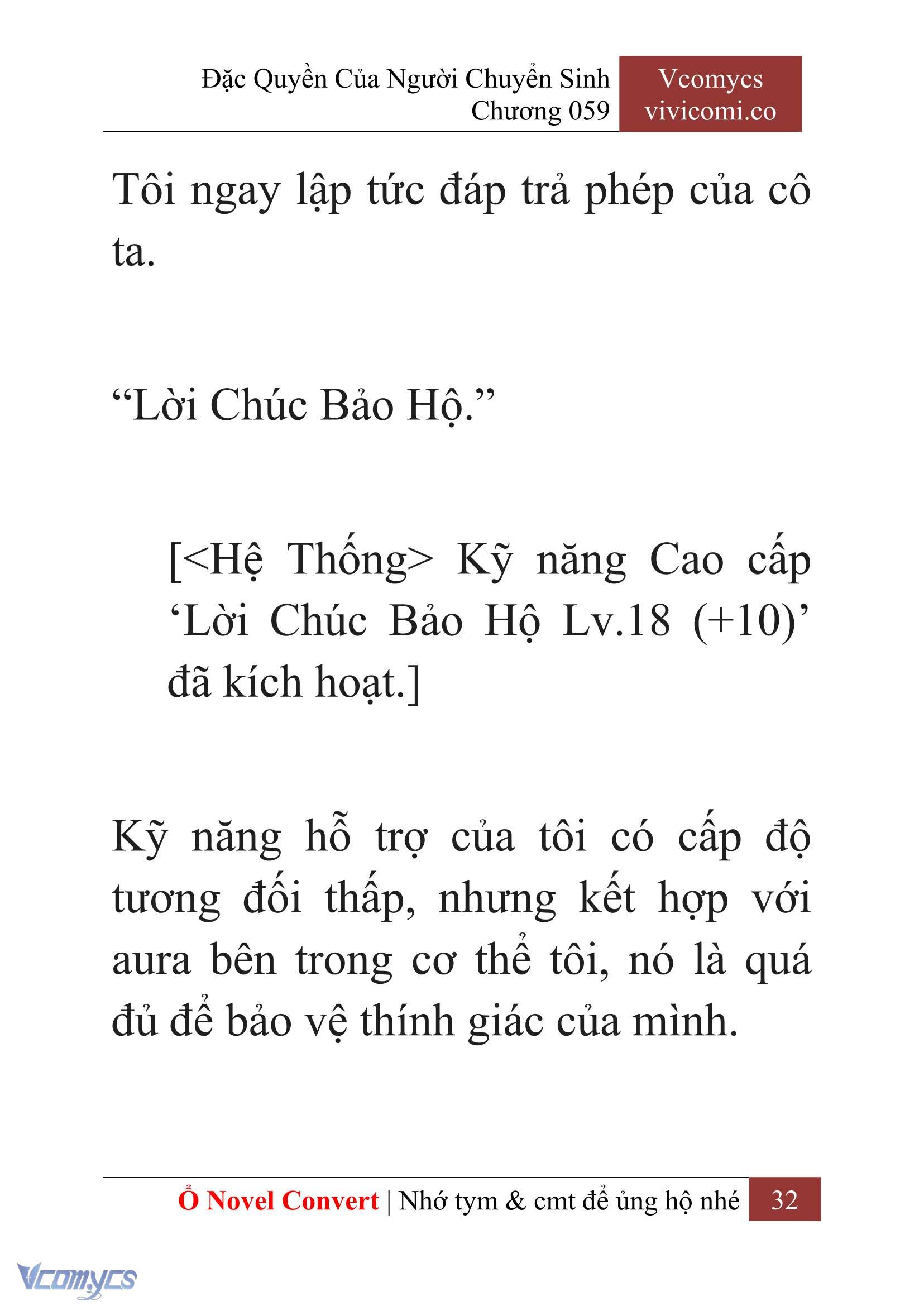 [Novel] Đặc Quyền Của Người Chuyển Sinh Chapter 59 - Trang 34