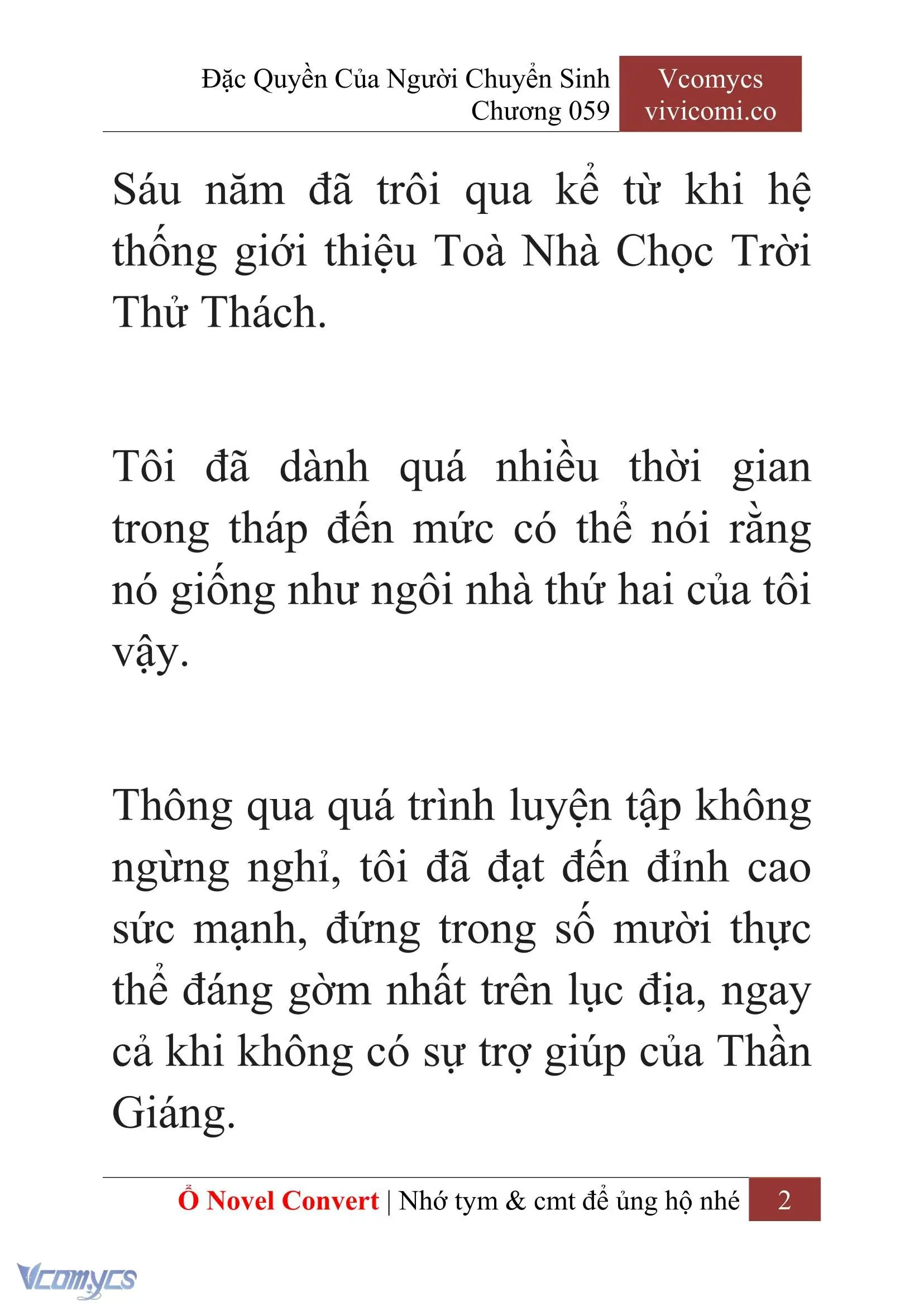 [Novel] Đặc Quyền Của Người Chuyển Sinh Chapter 59 - Trang 5