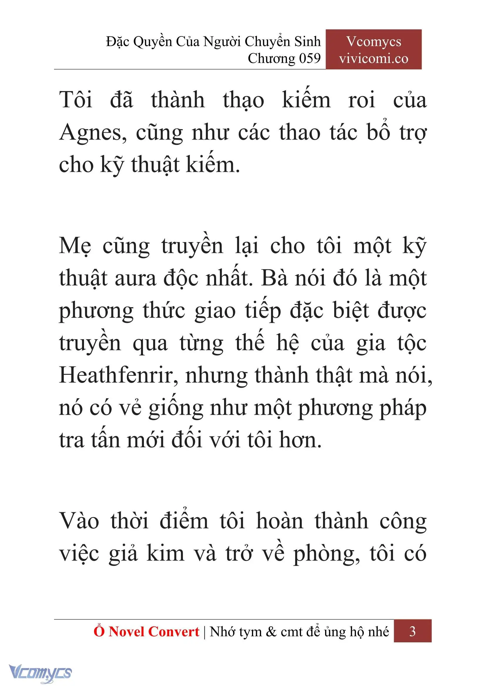 [Novel] Đặc Quyền Của Người Chuyển Sinh Chapter 59 - Trang 6