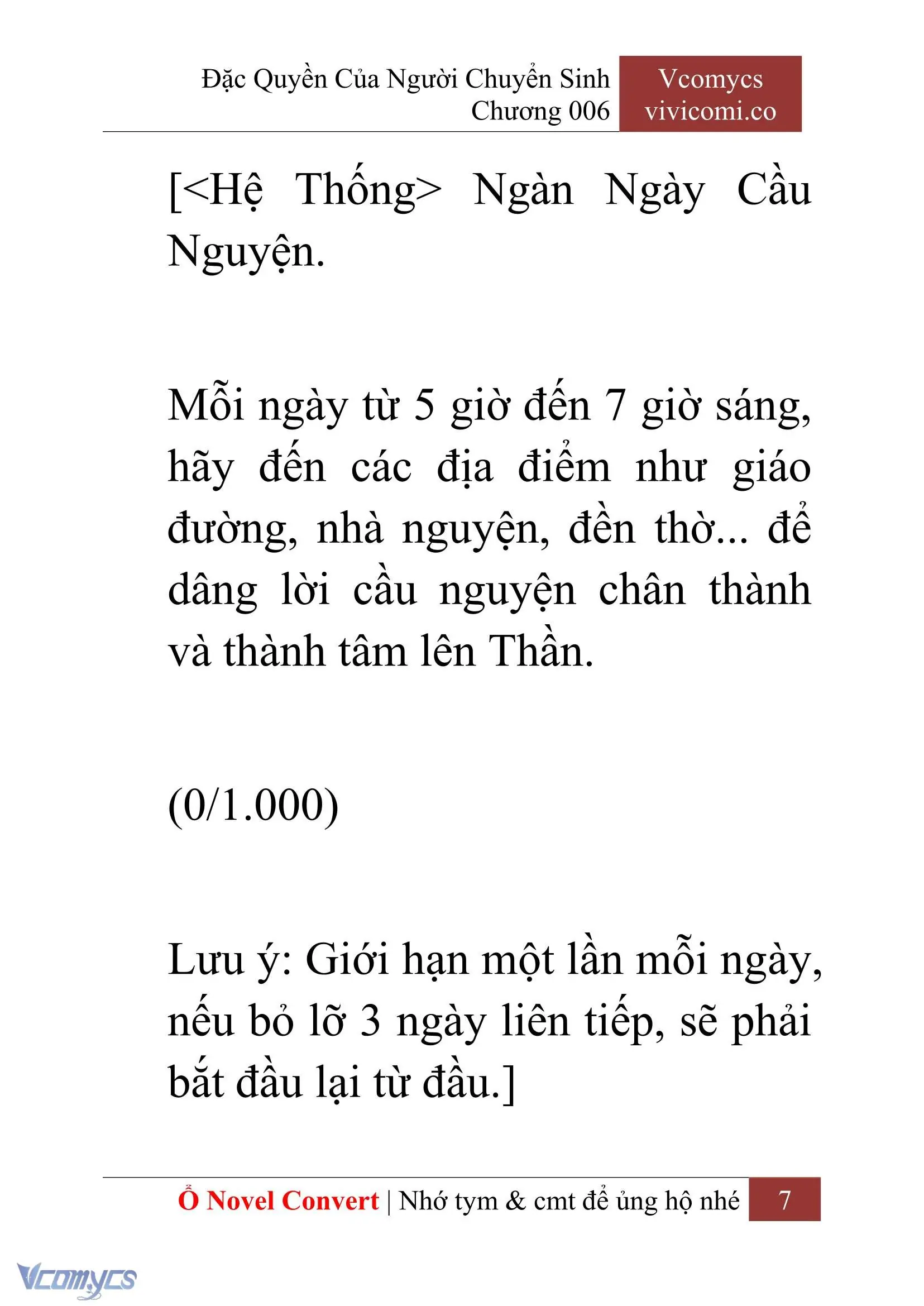[Novel] Đặc Quyền Của Người Chuyển Sinh Chapter 6 - Trang 10