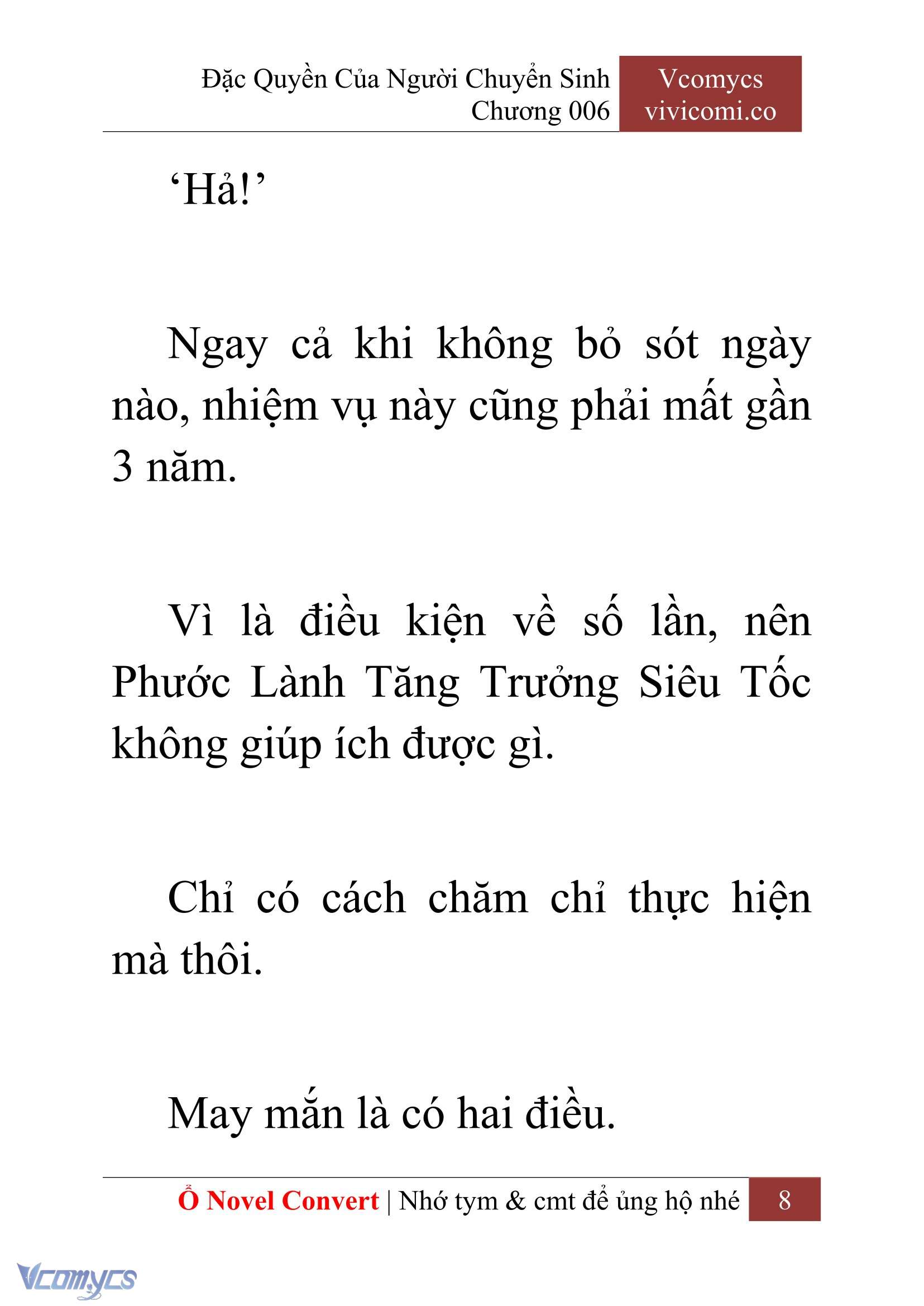 [Novel] Đặc Quyền Của Người Chuyển Sinh Chapter 6 - Trang 11
