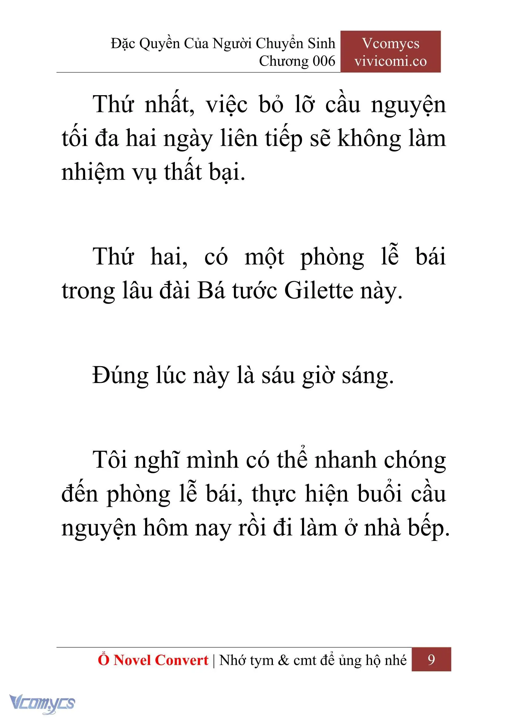 [Novel] Đặc Quyền Của Người Chuyển Sinh Chapter 6 - Trang 12