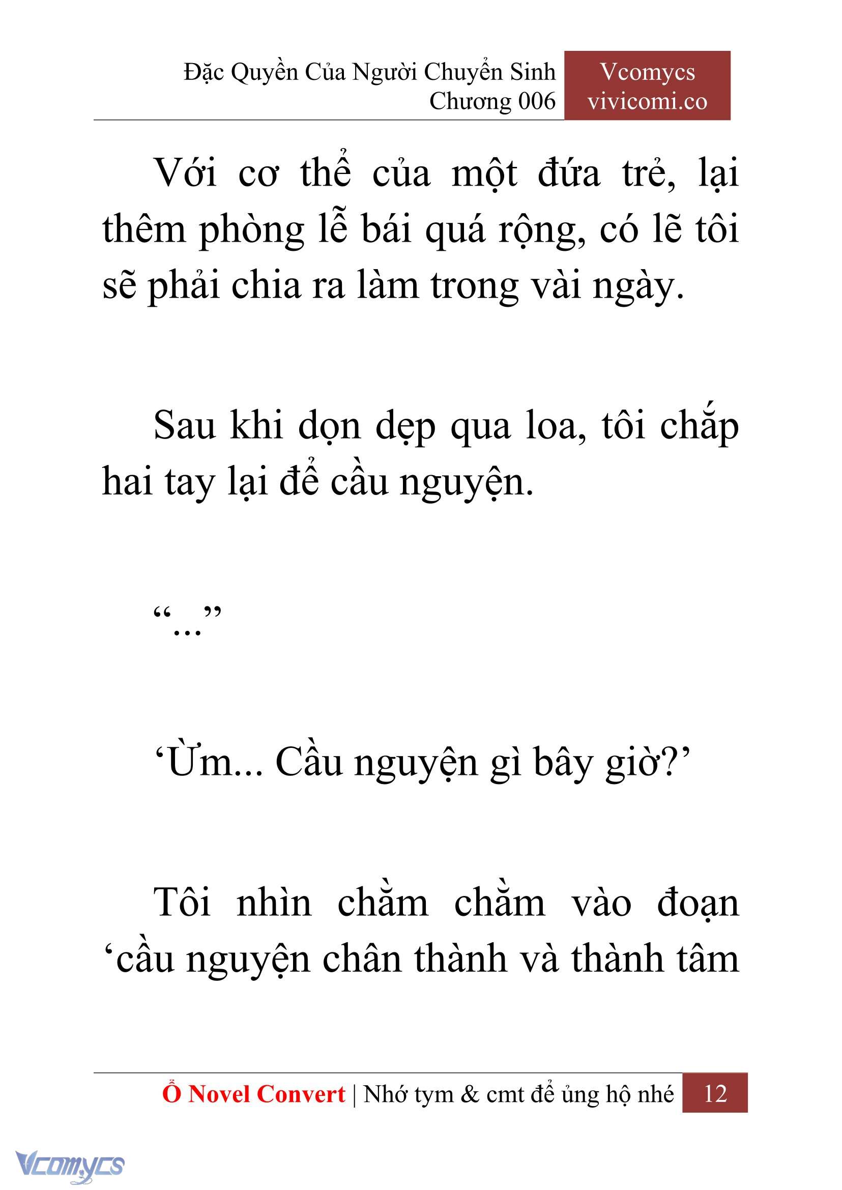 [Novel] Đặc Quyền Của Người Chuyển Sinh Chapter 6 - Trang 15