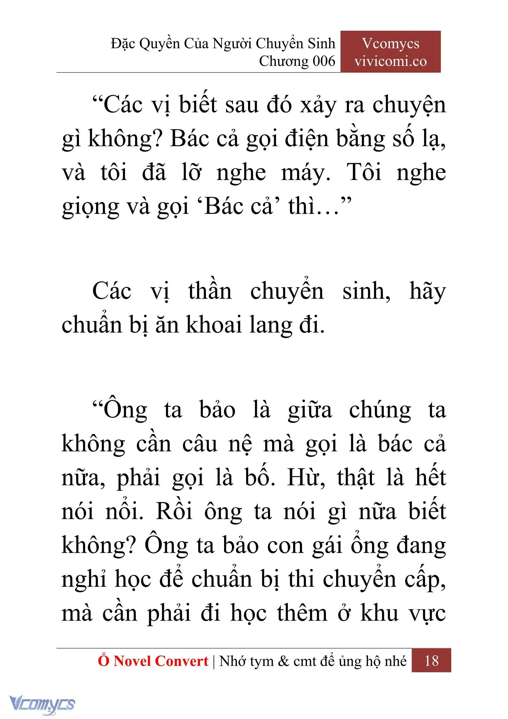 [Novel] Đặc Quyền Của Người Chuyển Sinh Chapter 6 - Trang 21