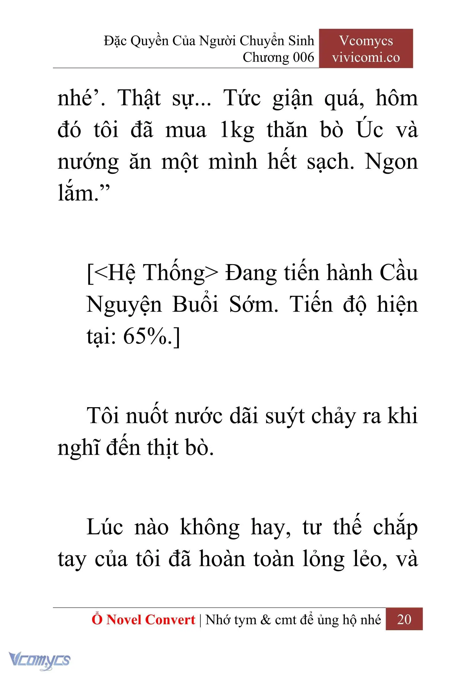[Novel] Đặc Quyền Của Người Chuyển Sinh Chapter 6 - Trang 23