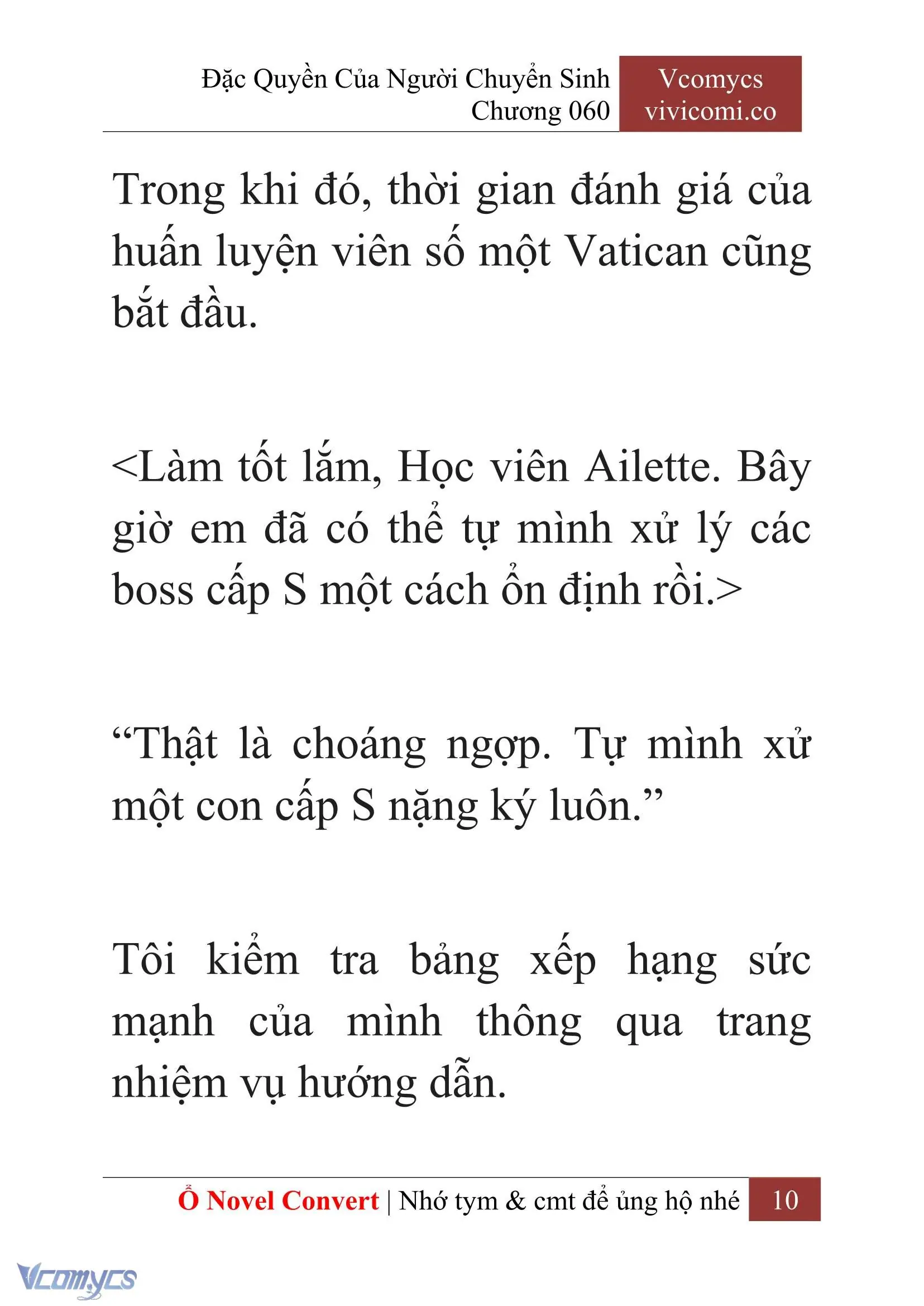 [Novel] Đặc Quyền Của Người Chuyển Sinh Chapter 60 - Trang 13