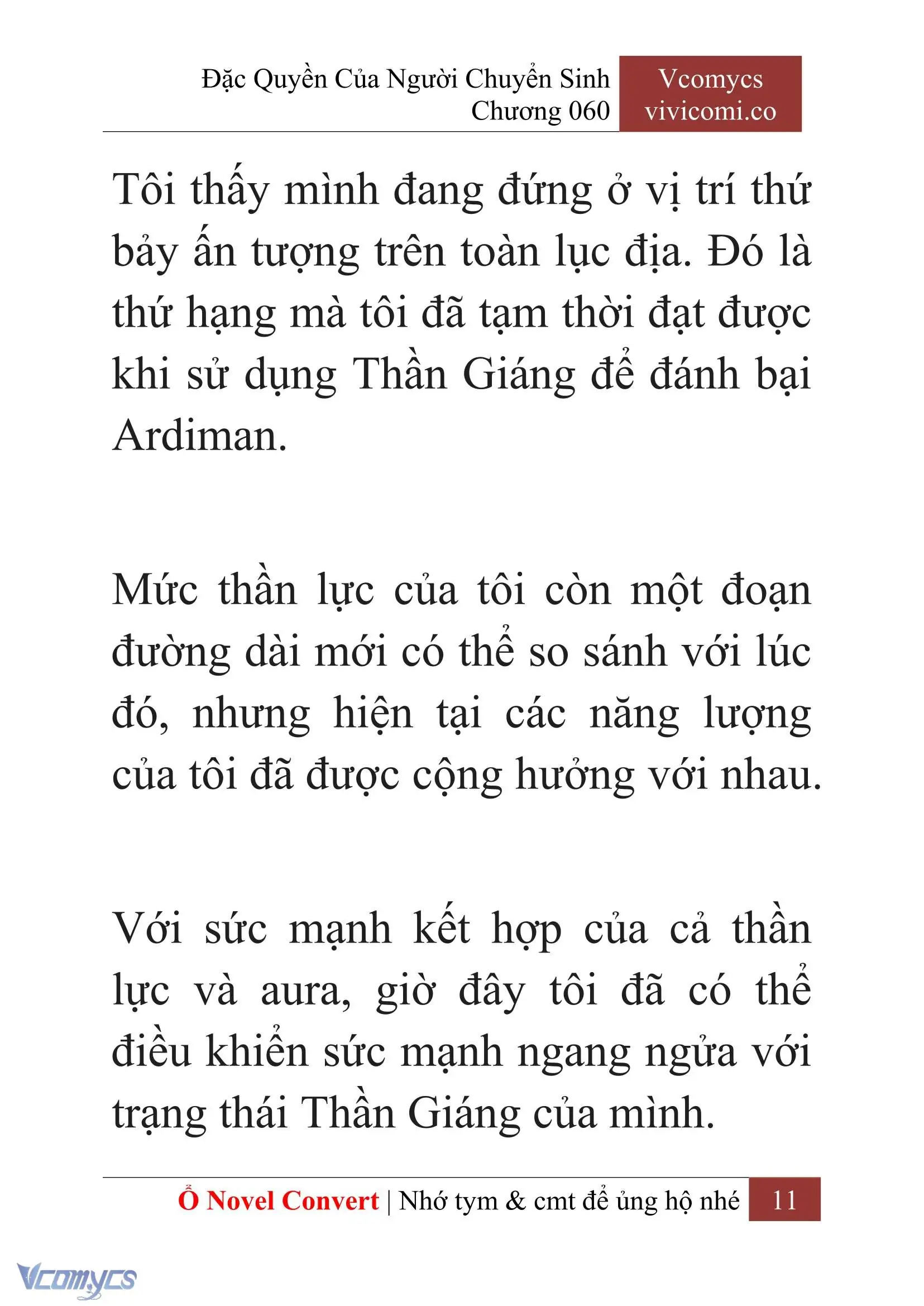 [Novel] Đặc Quyền Của Người Chuyển Sinh Chapter 60 - Trang 14