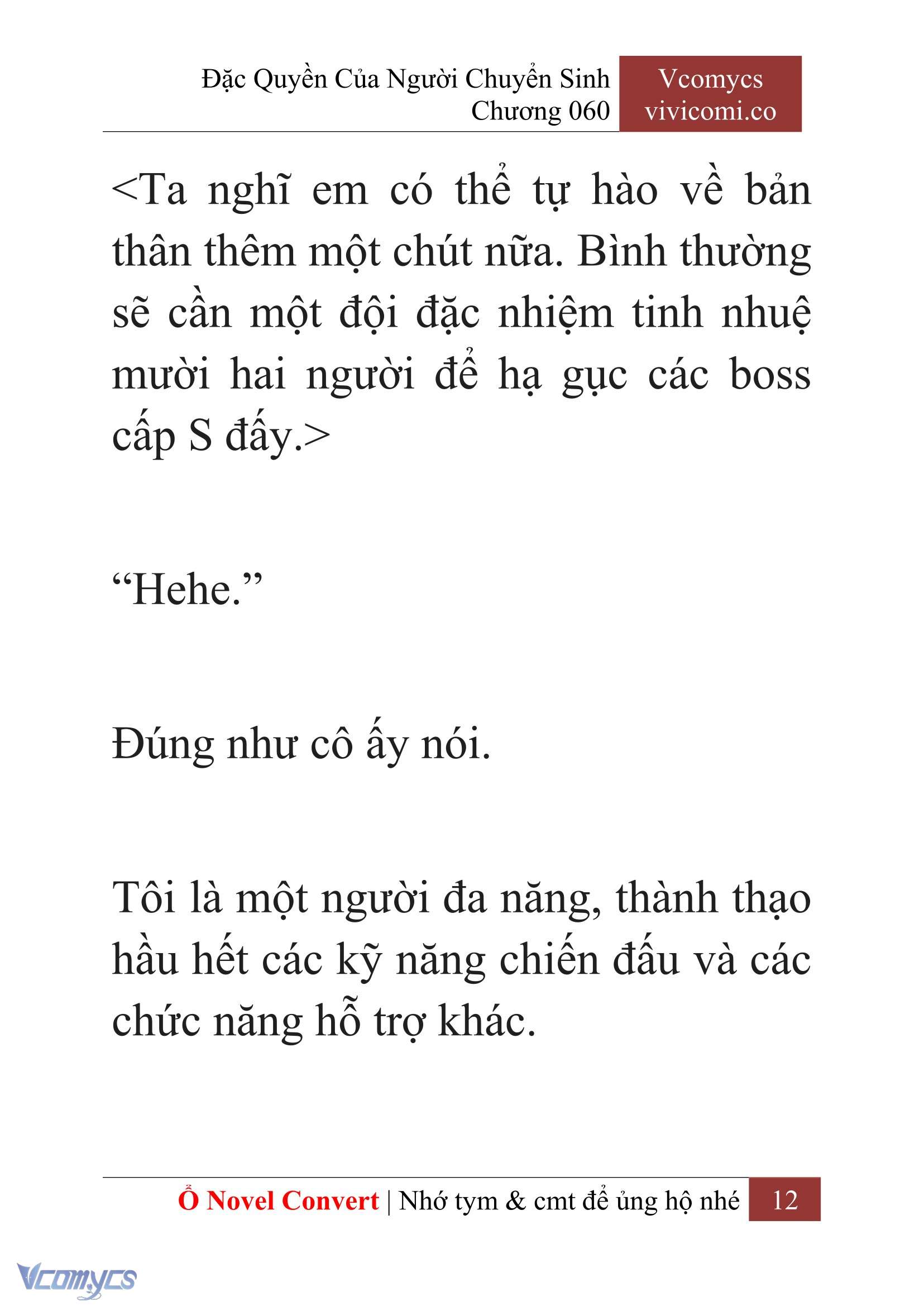[Novel] Đặc Quyền Của Người Chuyển Sinh Chapter 60 - Trang 15