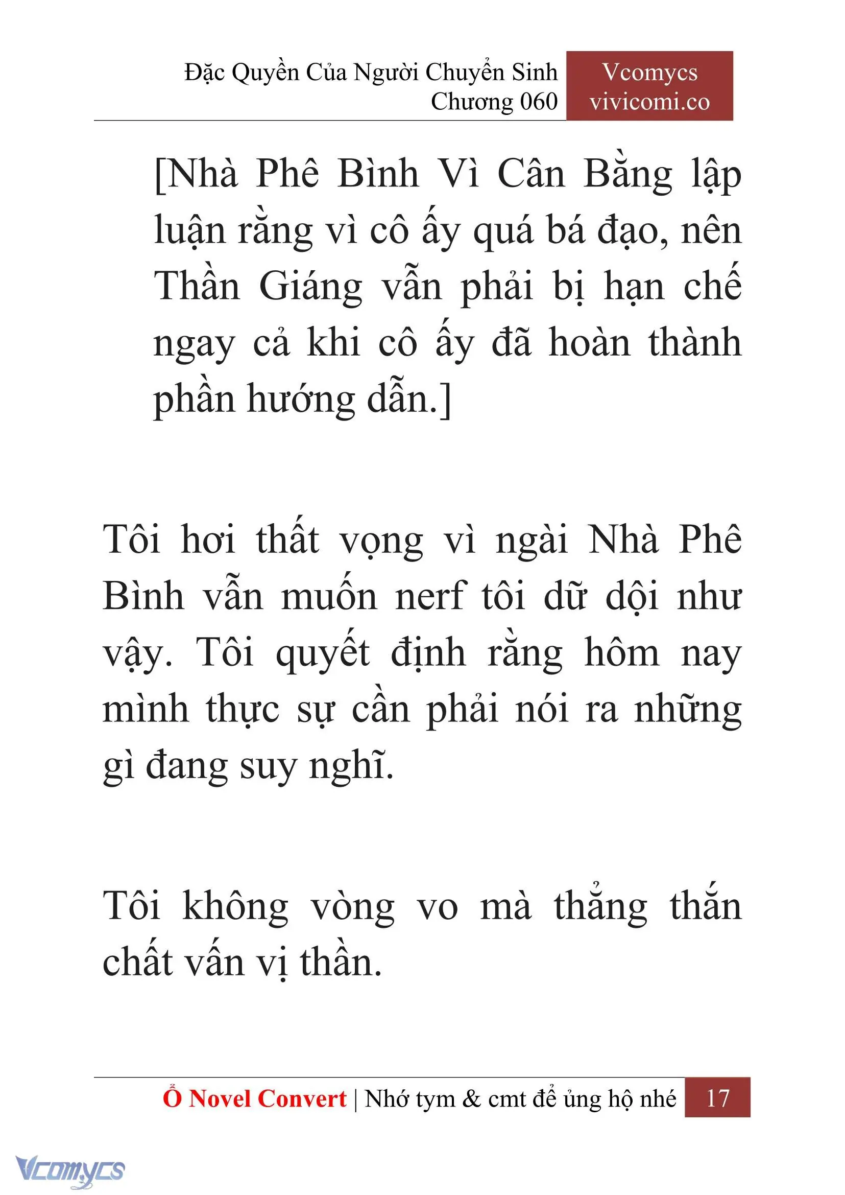 [Novel] Đặc Quyền Của Người Chuyển Sinh Chapter 60 - Trang 20