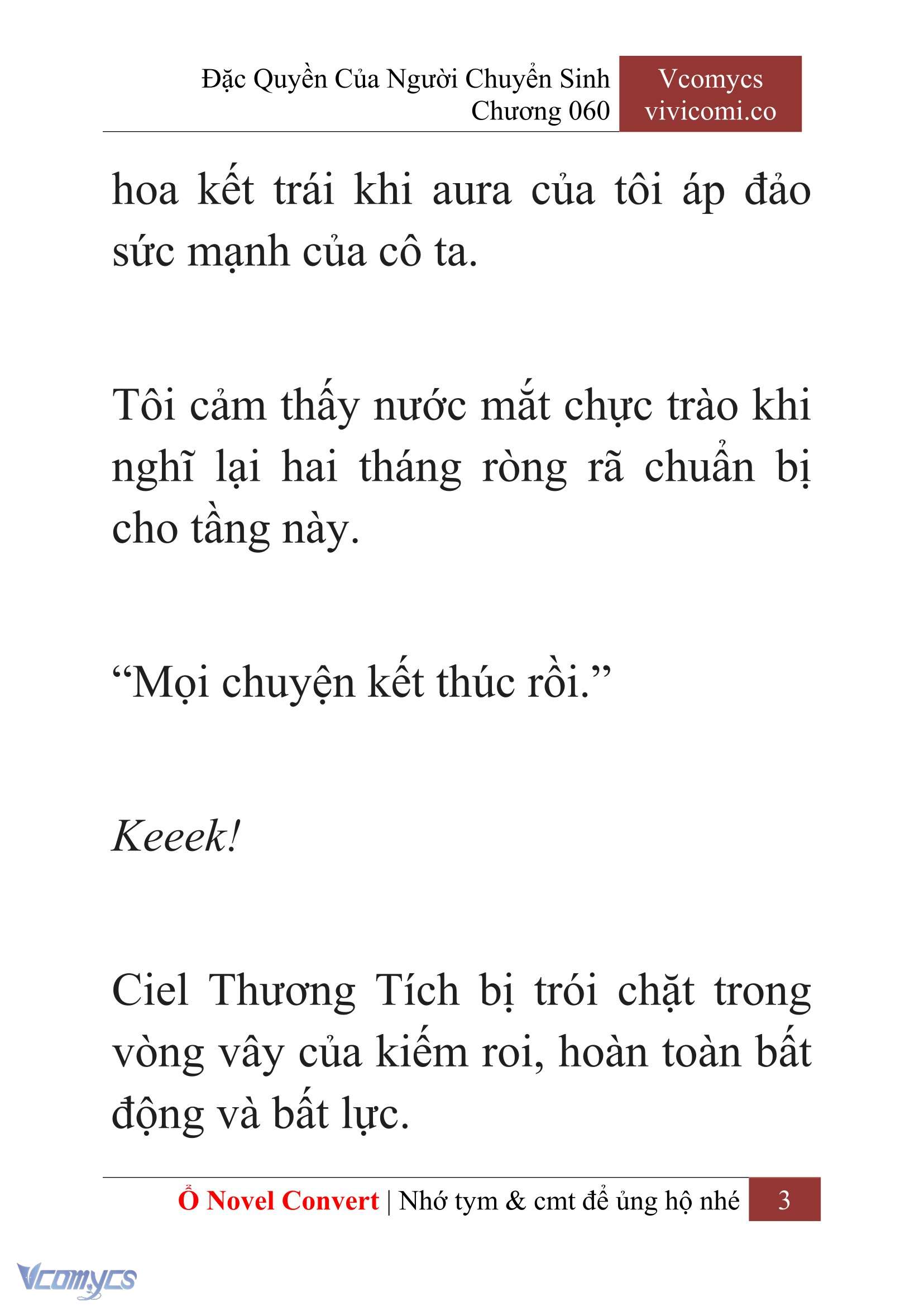 [Novel] Đặc Quyền Của Người Chuyển Sinh Chapter 60 - Trang 6