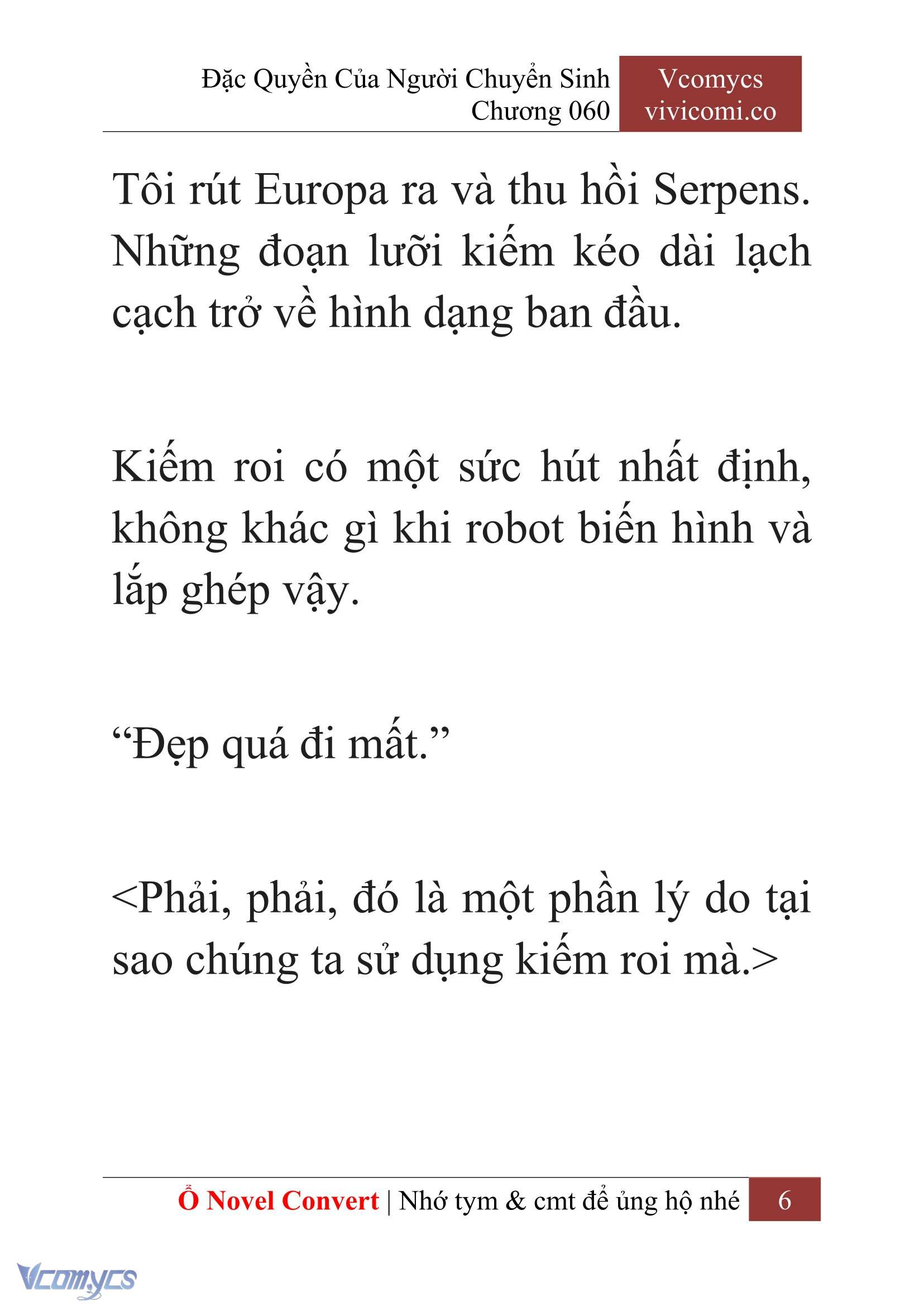 [Novel] Đặc Quyền Của Người Chuyển Sinh Chapter 60 - Trang 9