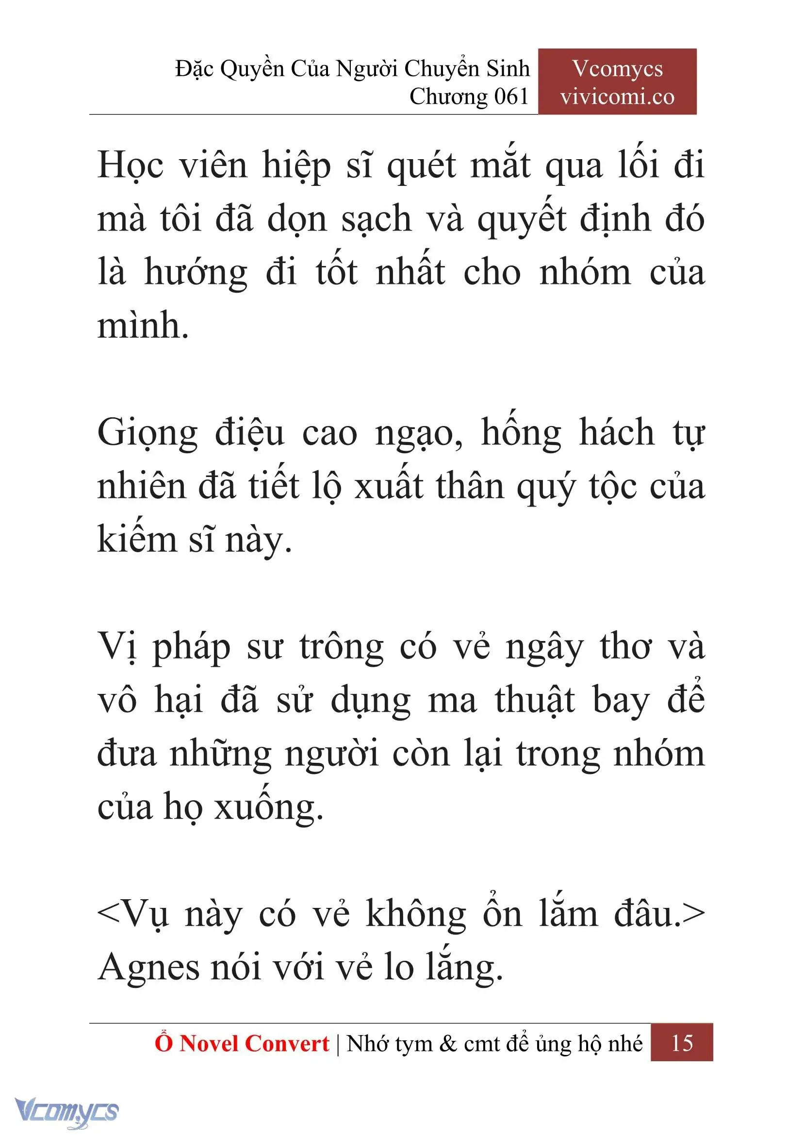 [Novel] Đặc Quyền Của Người Chuyển Sinh Chapter 61 - Trang 18