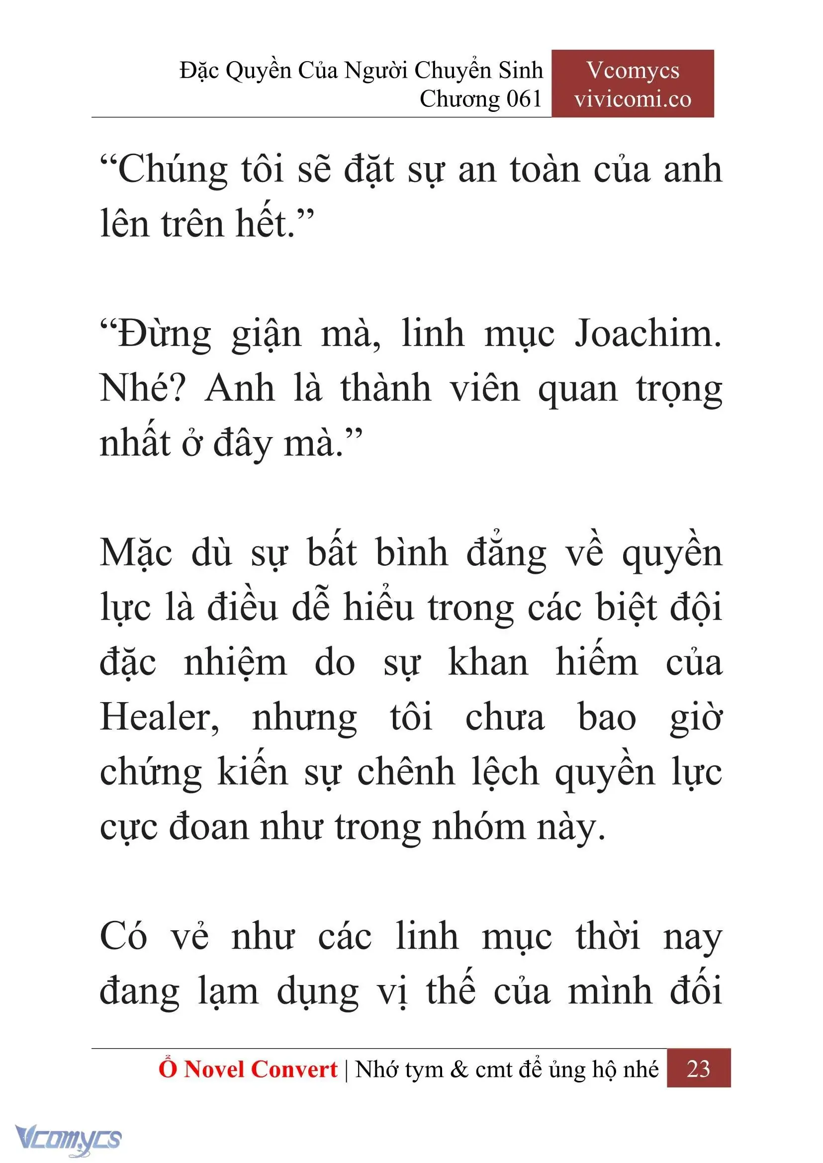 [Novel] Đặc Quyền Của Người Chuyển Sinh Chapter 61 - Trang 26