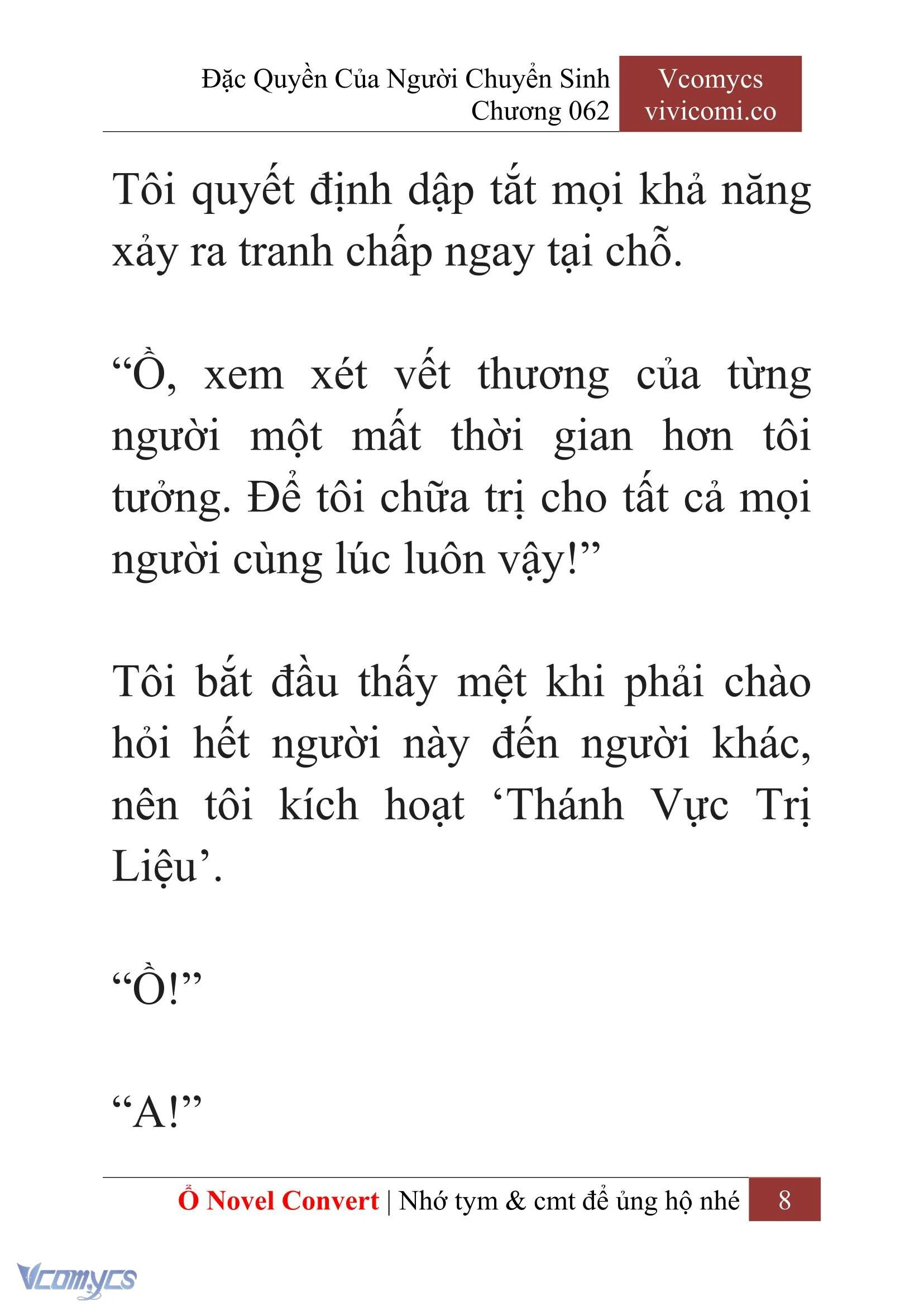 [Novel] Đặc Quyền Của Người Chuyển Sinh Chapter 62 - Trang 11