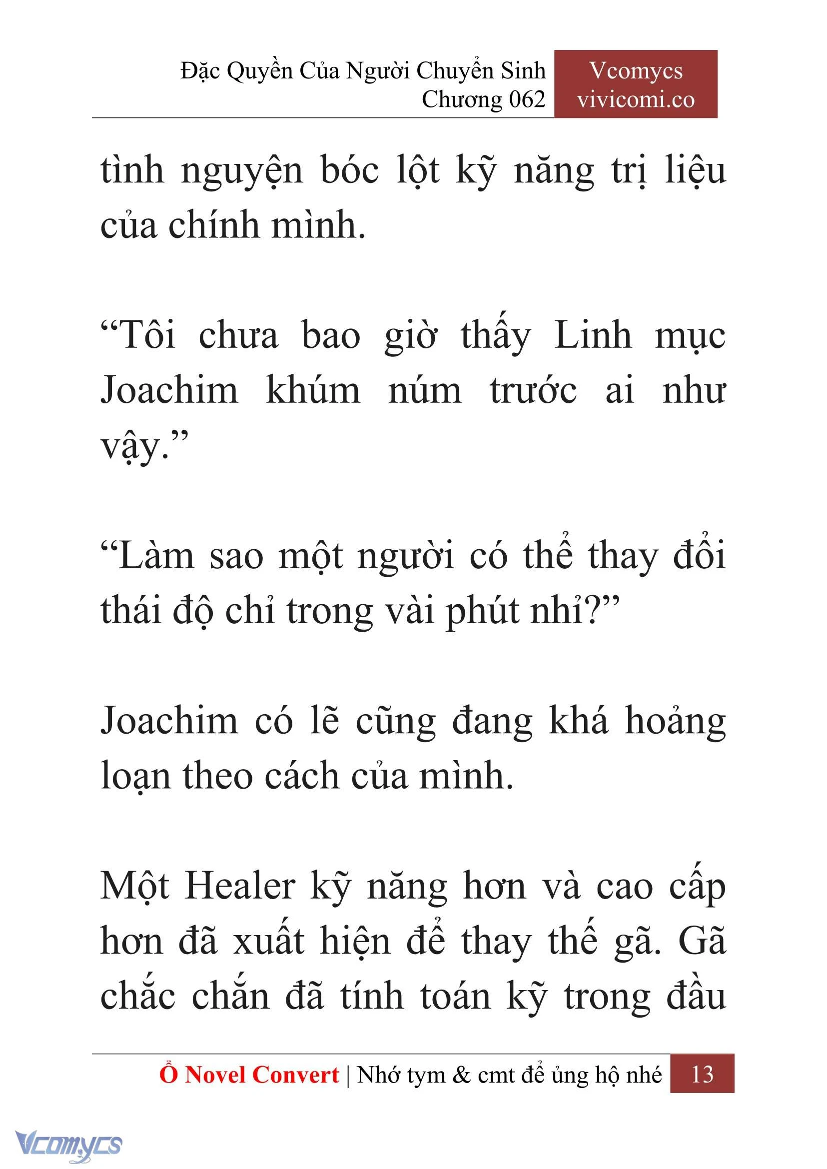 [Novel] Đặc Quyền Của Người Chuyển Sinh Chapter 62 - Trang 16