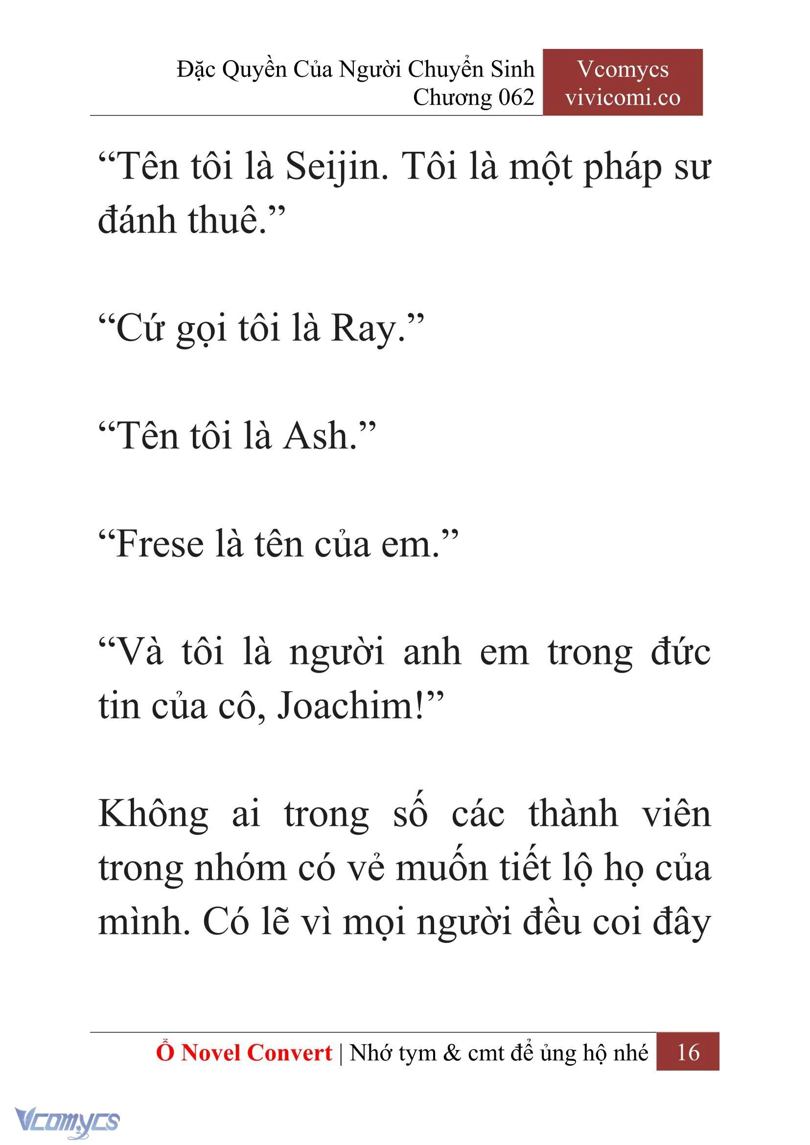 [Novel] Đặc Quyền Của Người Chuyển Sinh Chapter 62 - Trang 19