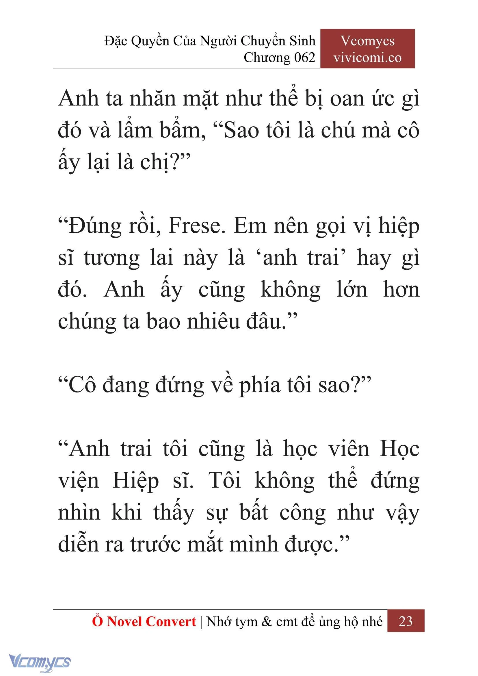 [Novel] Đặc Quyền Của Người Chuyển Sinh Chapter 62 - Trang 26