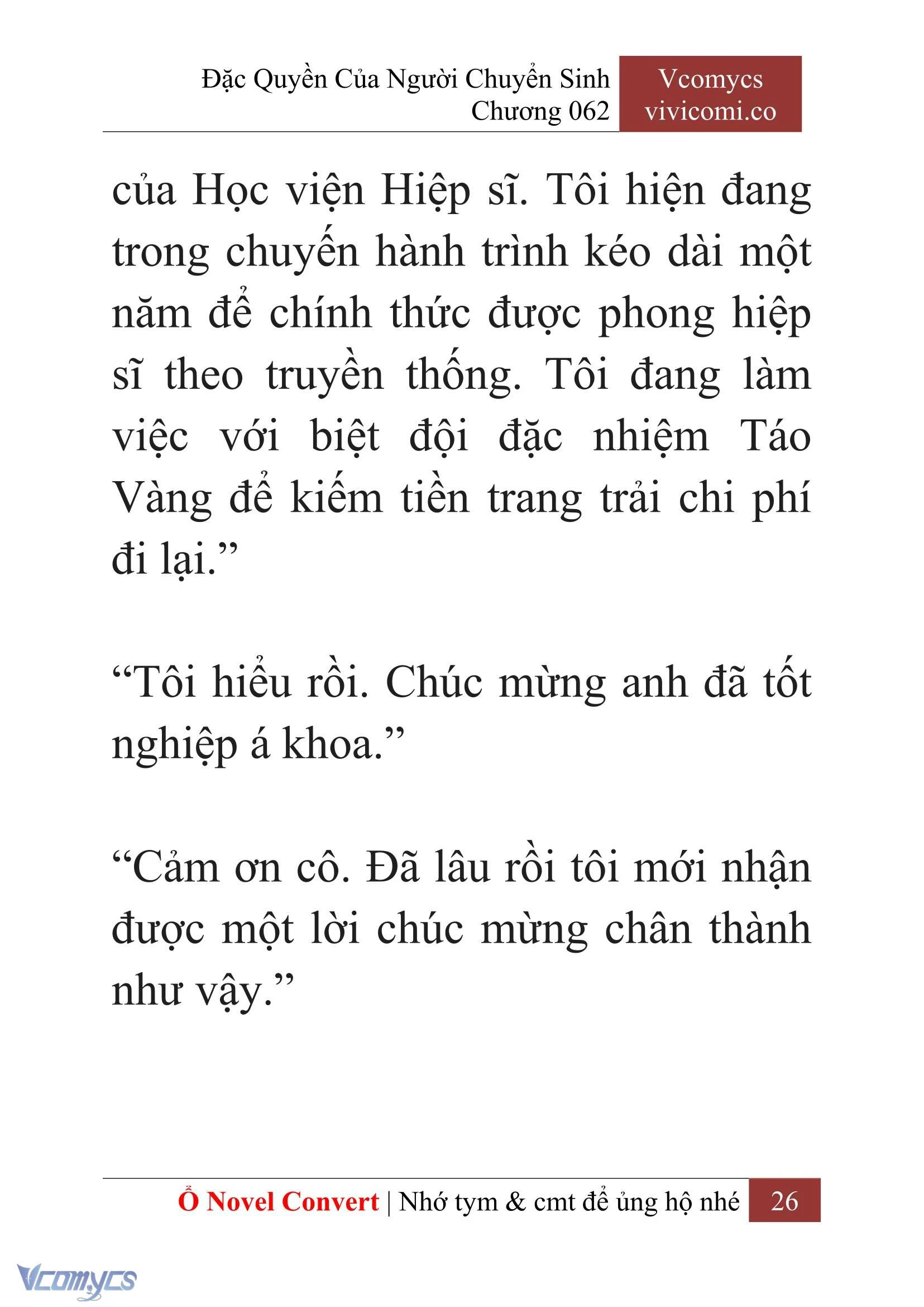 [Novel] Đặc Quyền Của Người Chuyển Sinh Chapter 62 - Trang 29