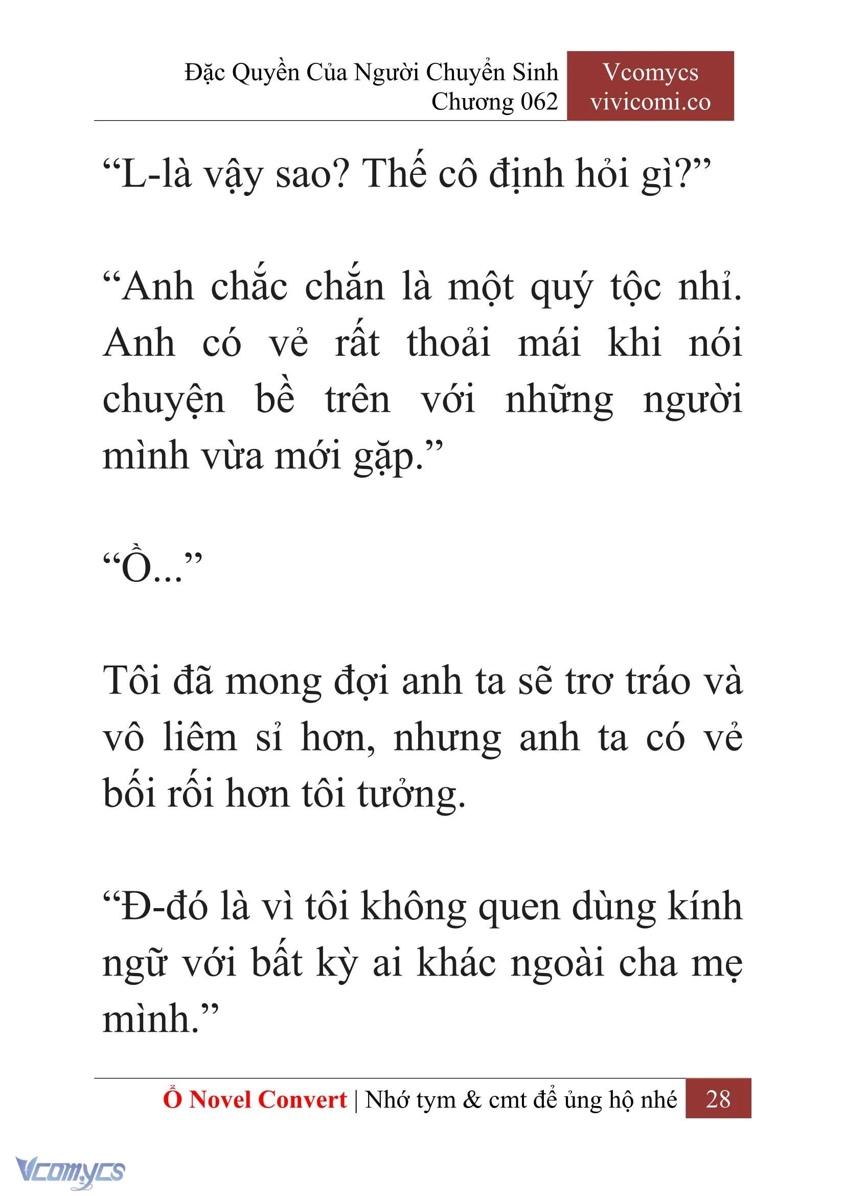 [Novel] Đặc Quyền Của Người Chuyển Sinh Chapter 62 - Trang 31