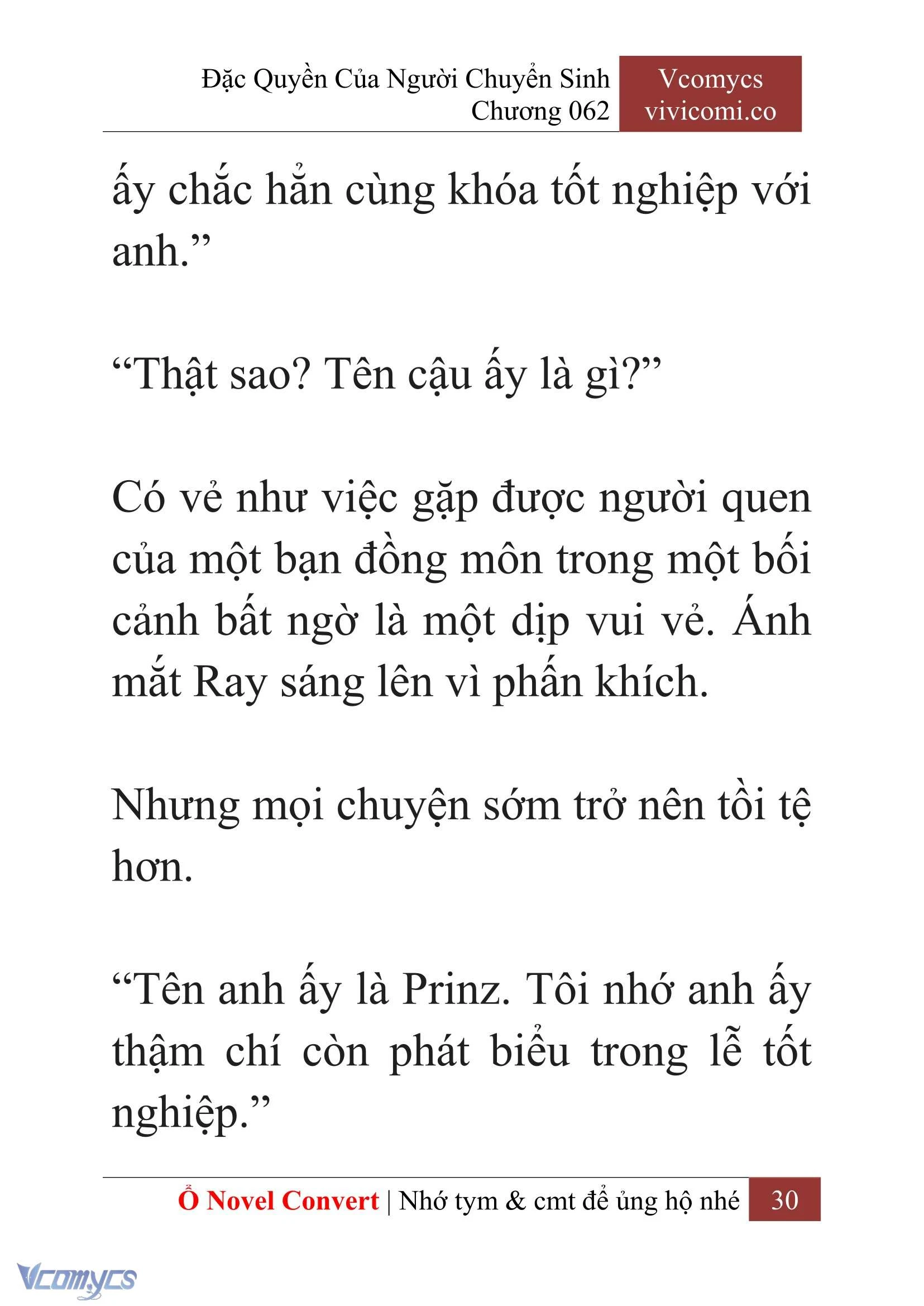 [Novel] Đặc Quyền Của Người Chuyển Sinh Chapter 62 - Trang 33