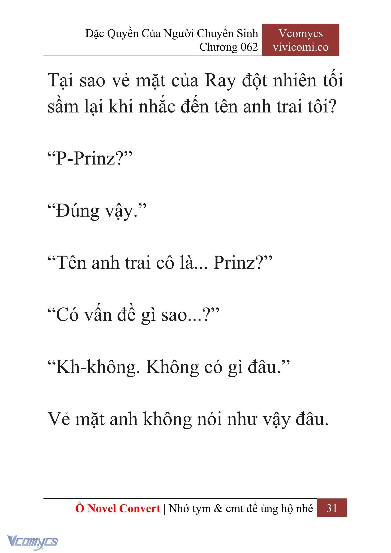 [Novel] Đặc Quyền Của Người Chuyển Sinh Chapter 62 - Trang 34