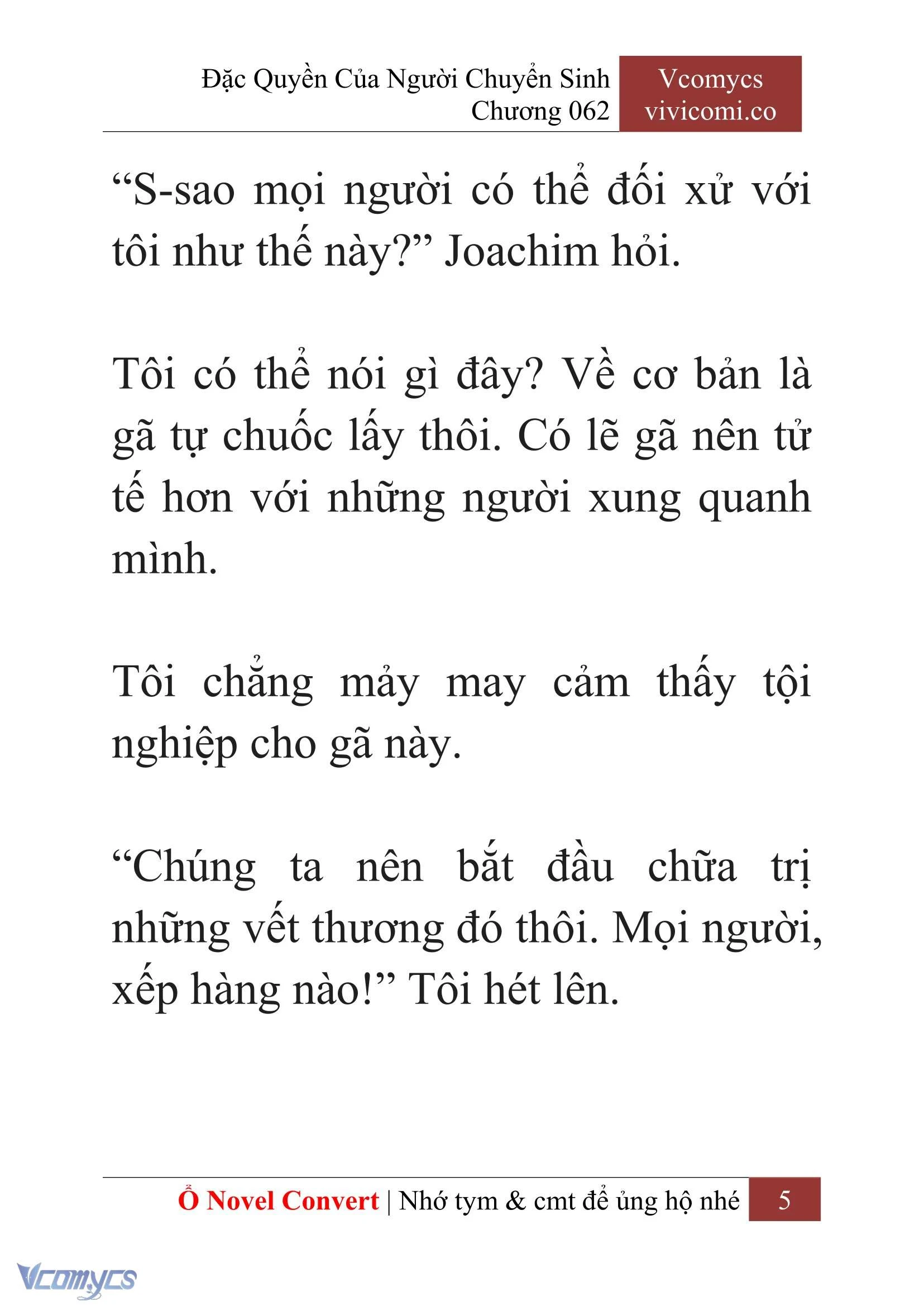 [Novel] Đặc Quyền Của Người Chuyển Sinh Chapter 62 - Trang 8